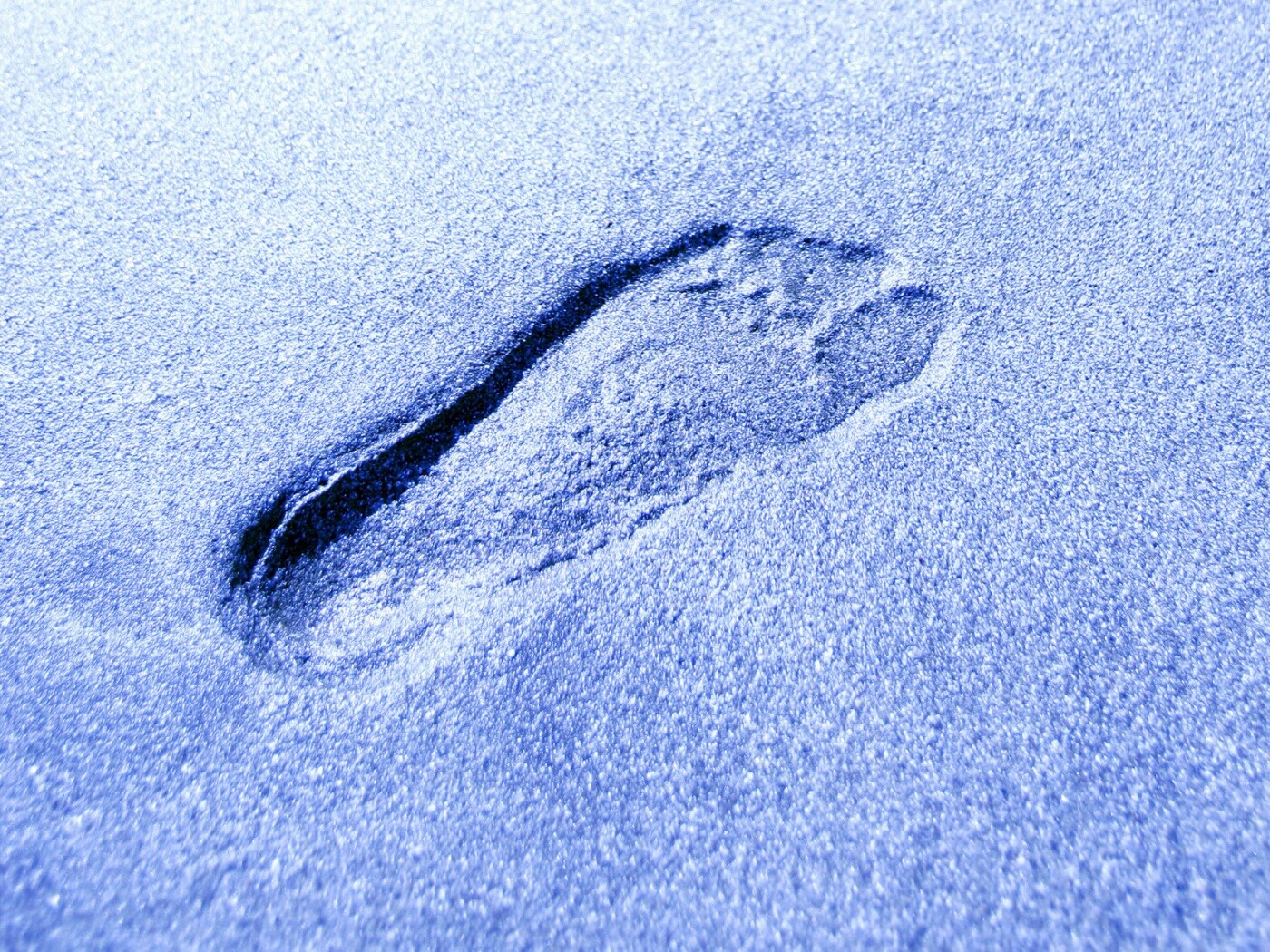 Отпечаток ноги обои