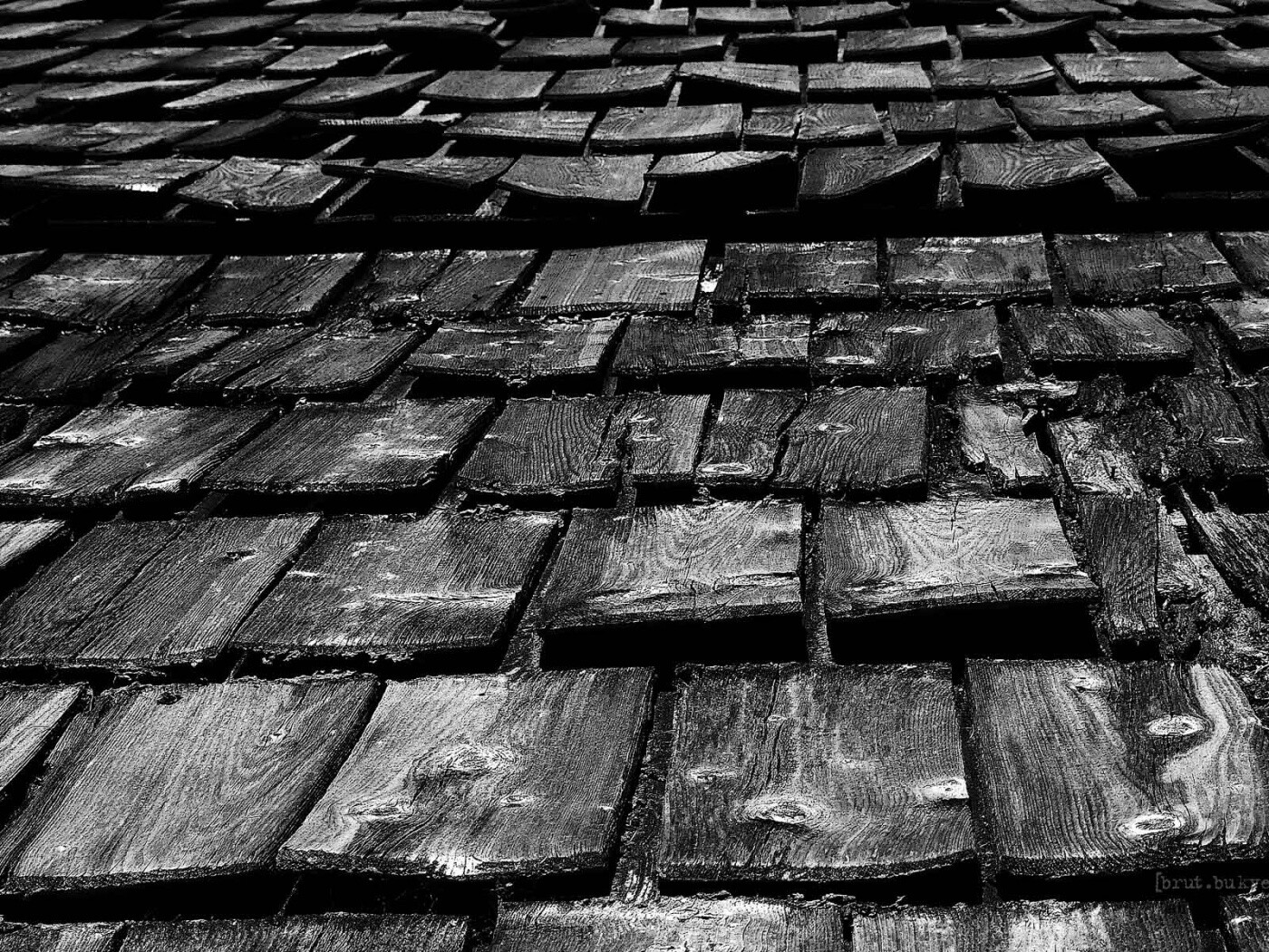 Деревянная крыша обои