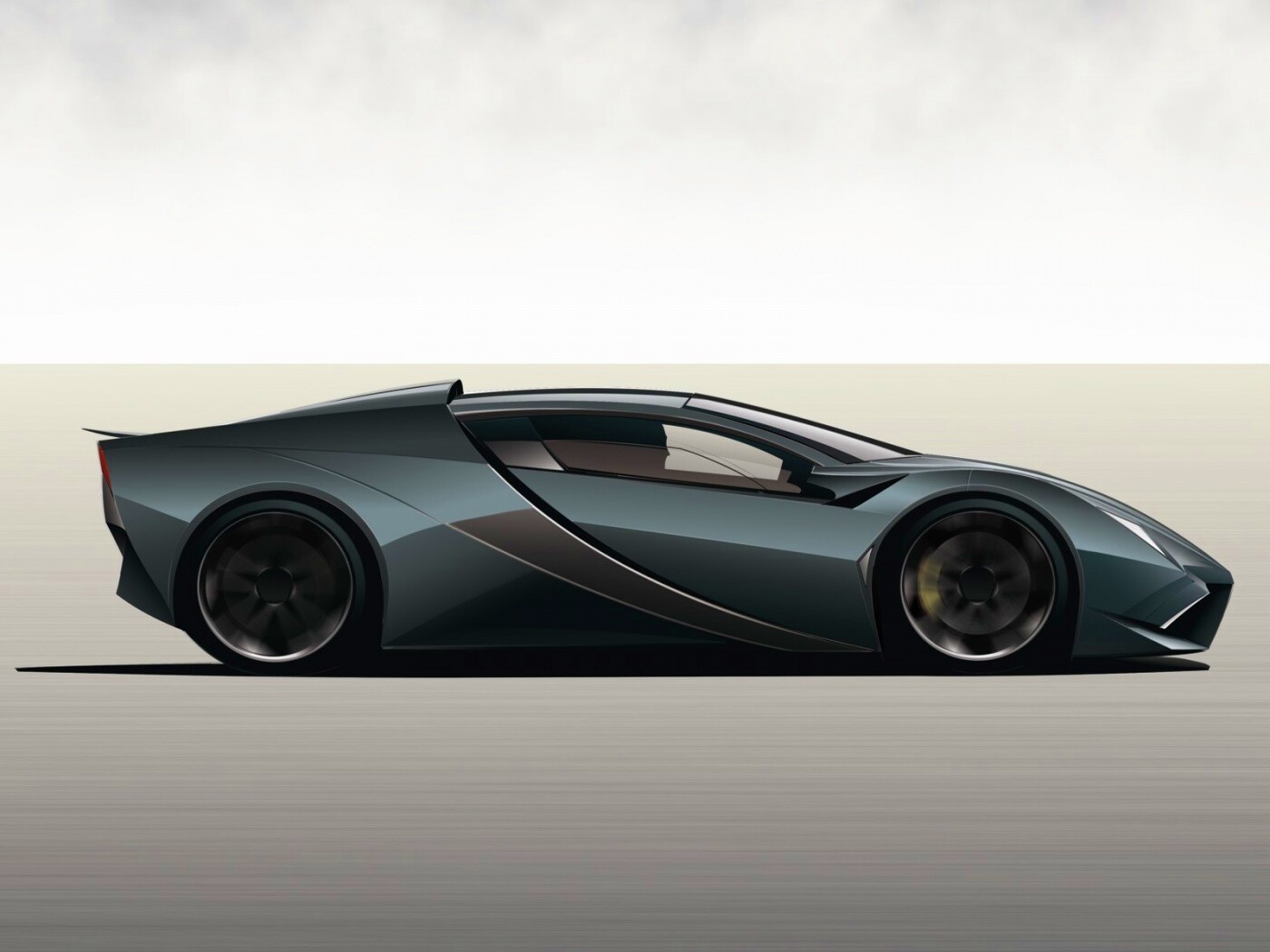 Скетч lamborghini  обои