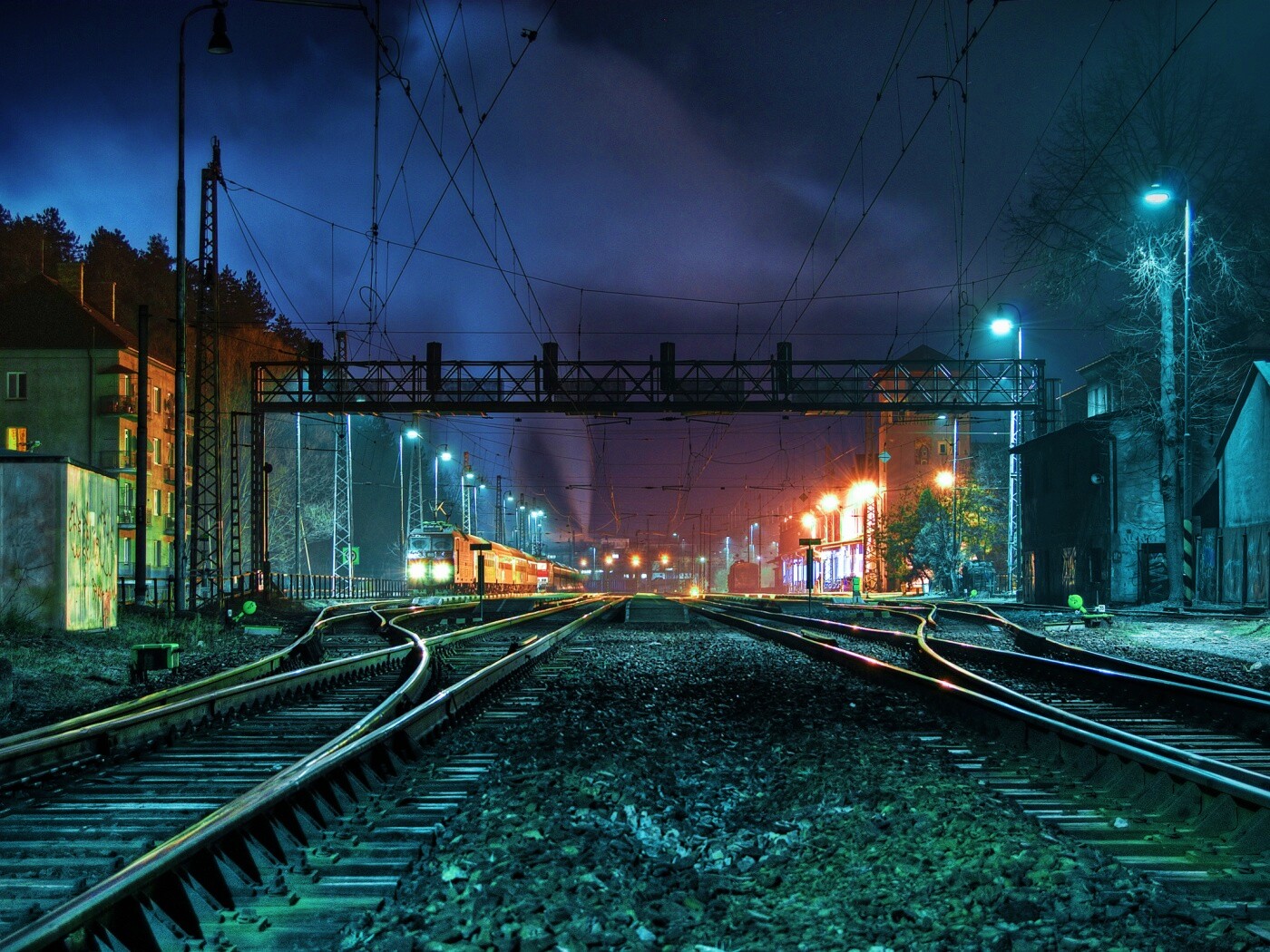 Железнодорожная станция обои