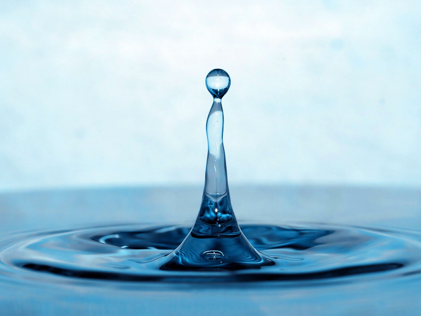 Падение капли обои