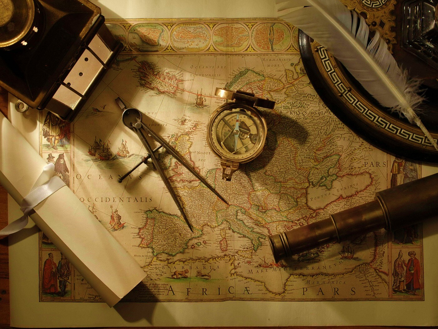 Карта путешественника обои