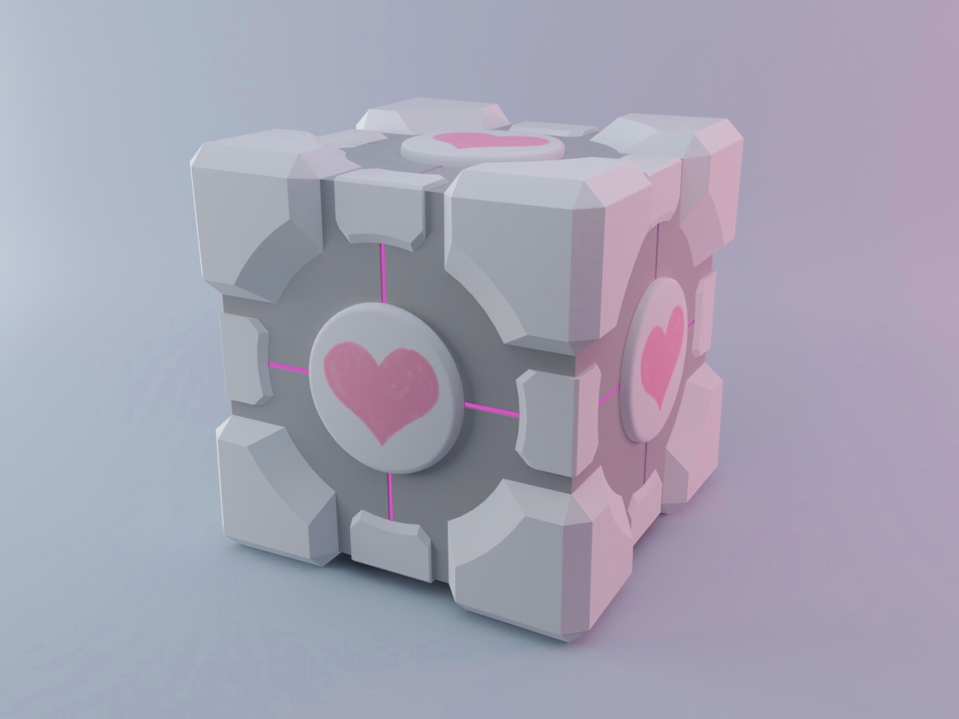 Взвешенный куб-компаньон обои