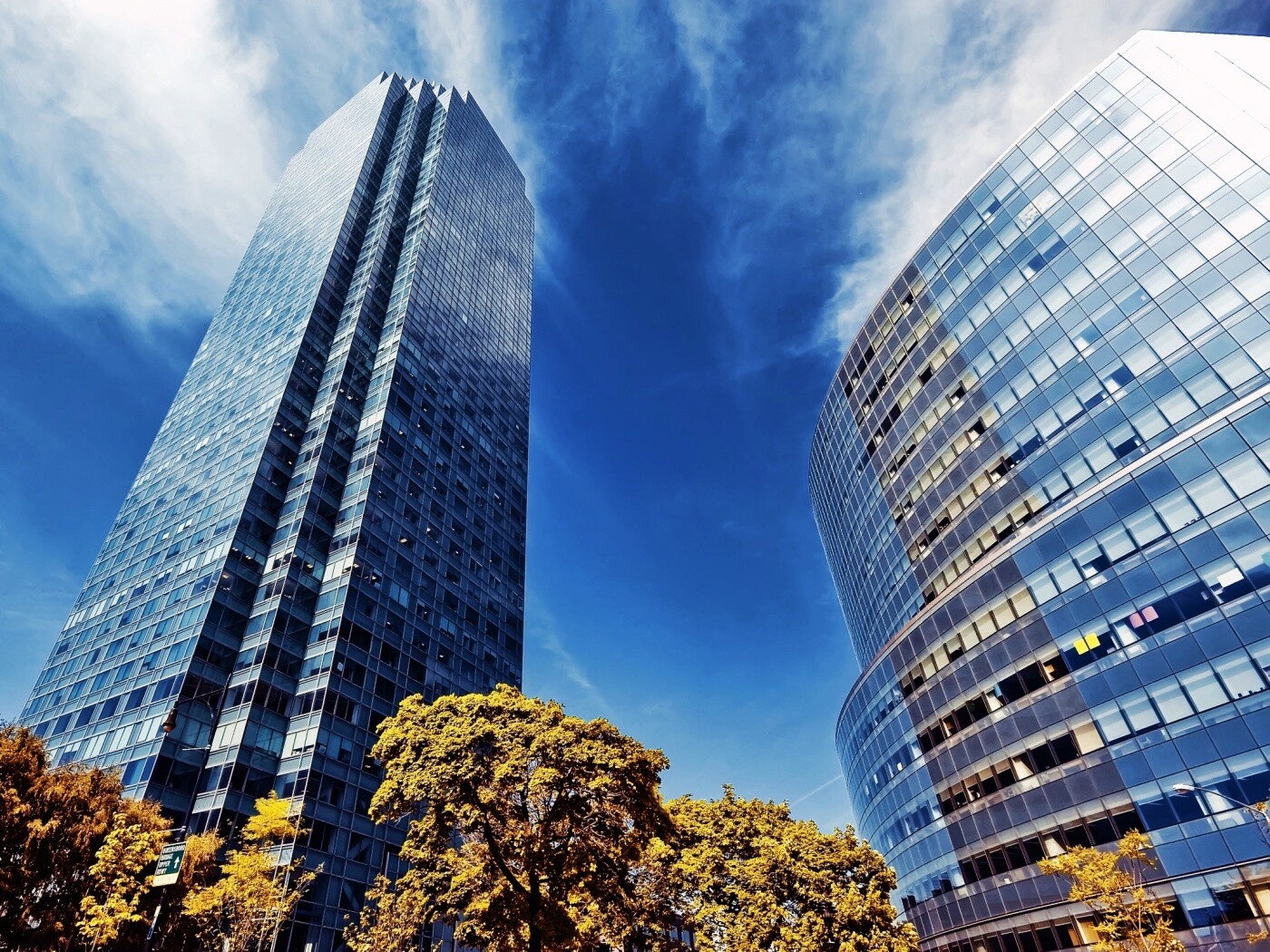 Осязательный Нью-Йорк с большими домами обои