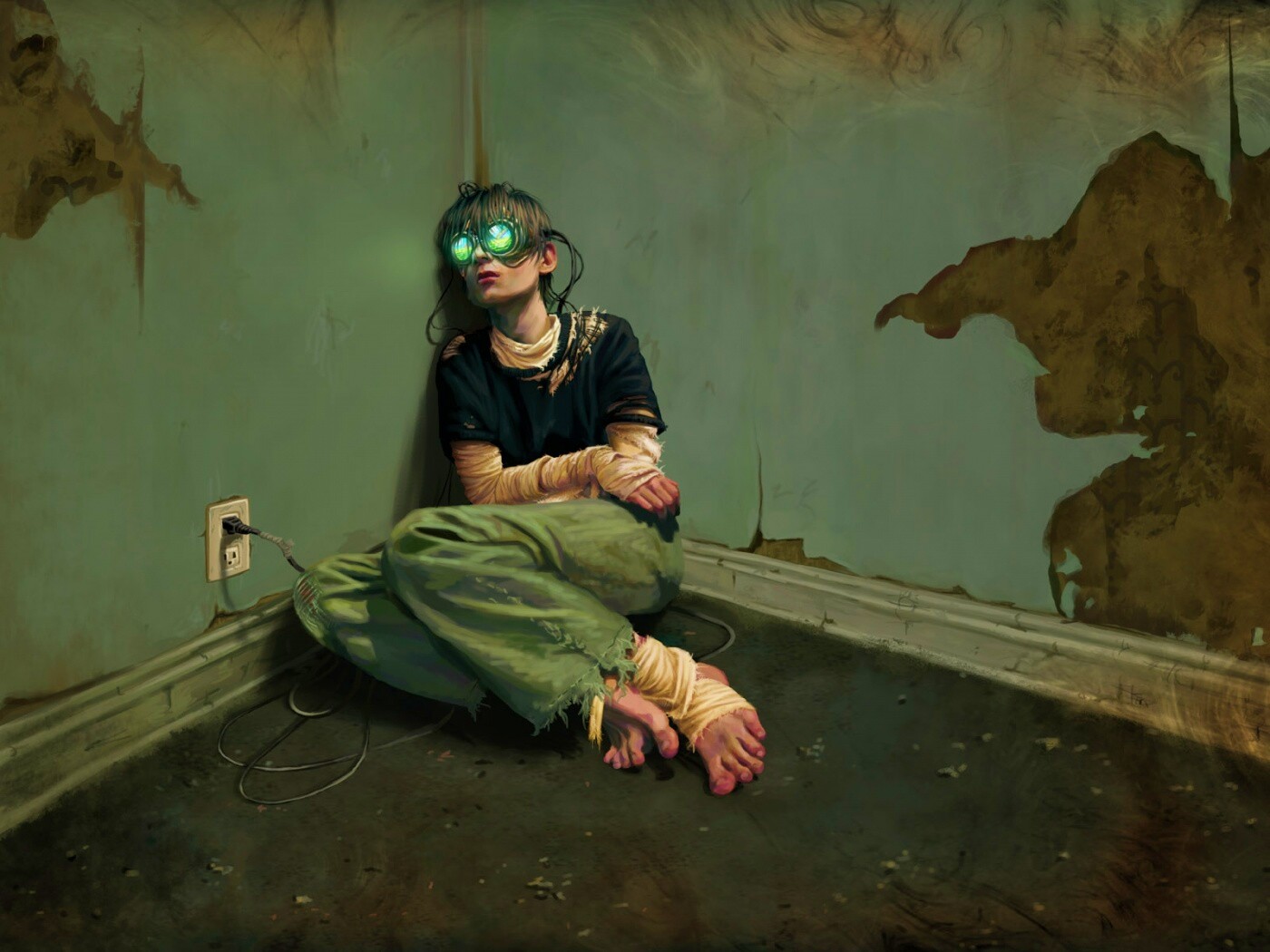 Потерянный в виртуальном мире обои