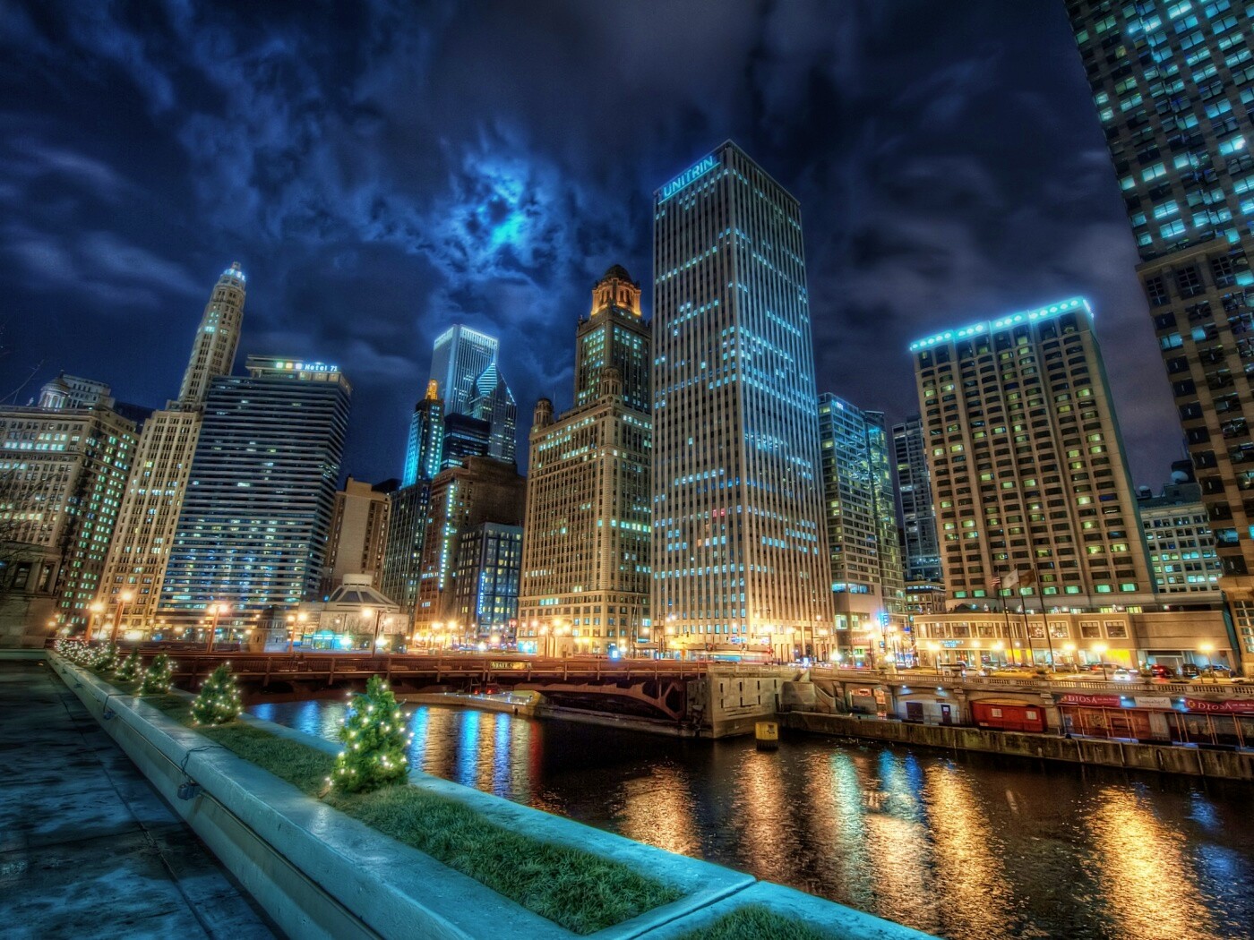 Потрясающий городской вид обои