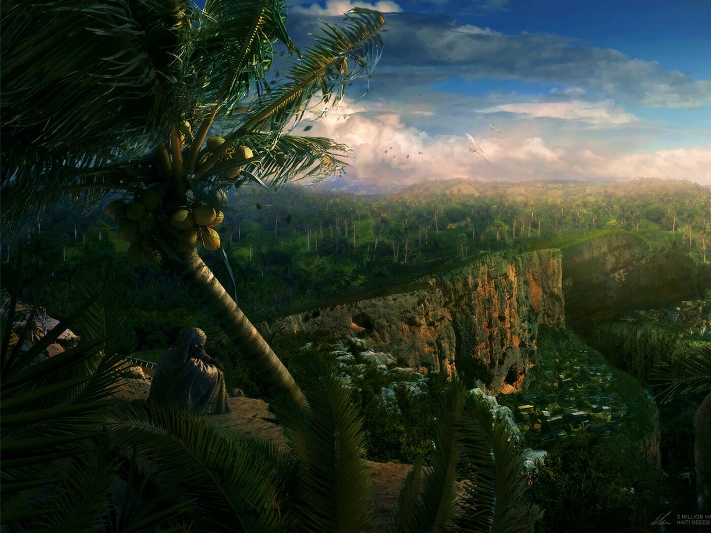 Вид на джунгли обои