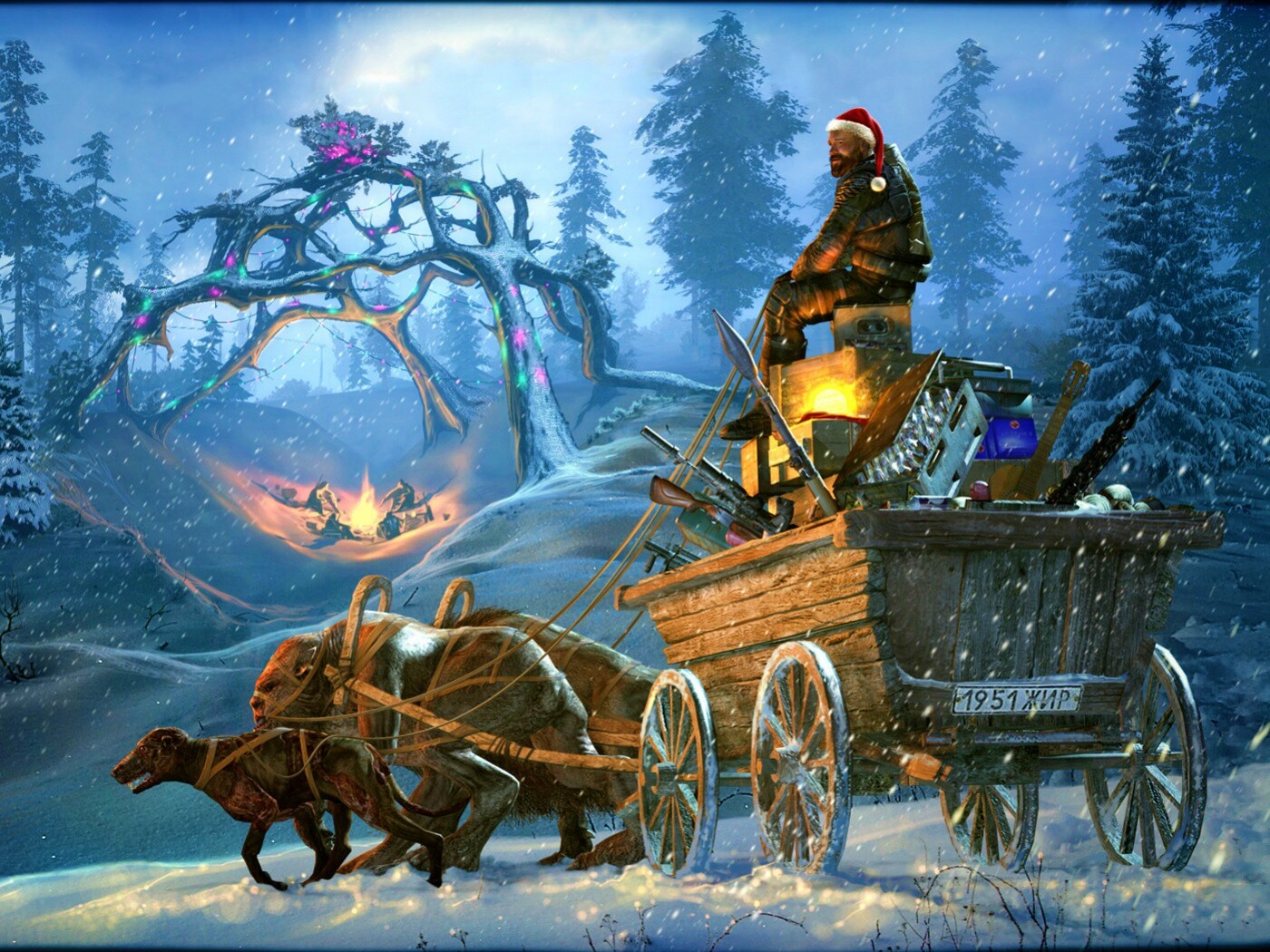 Новогодний Сталкер обои