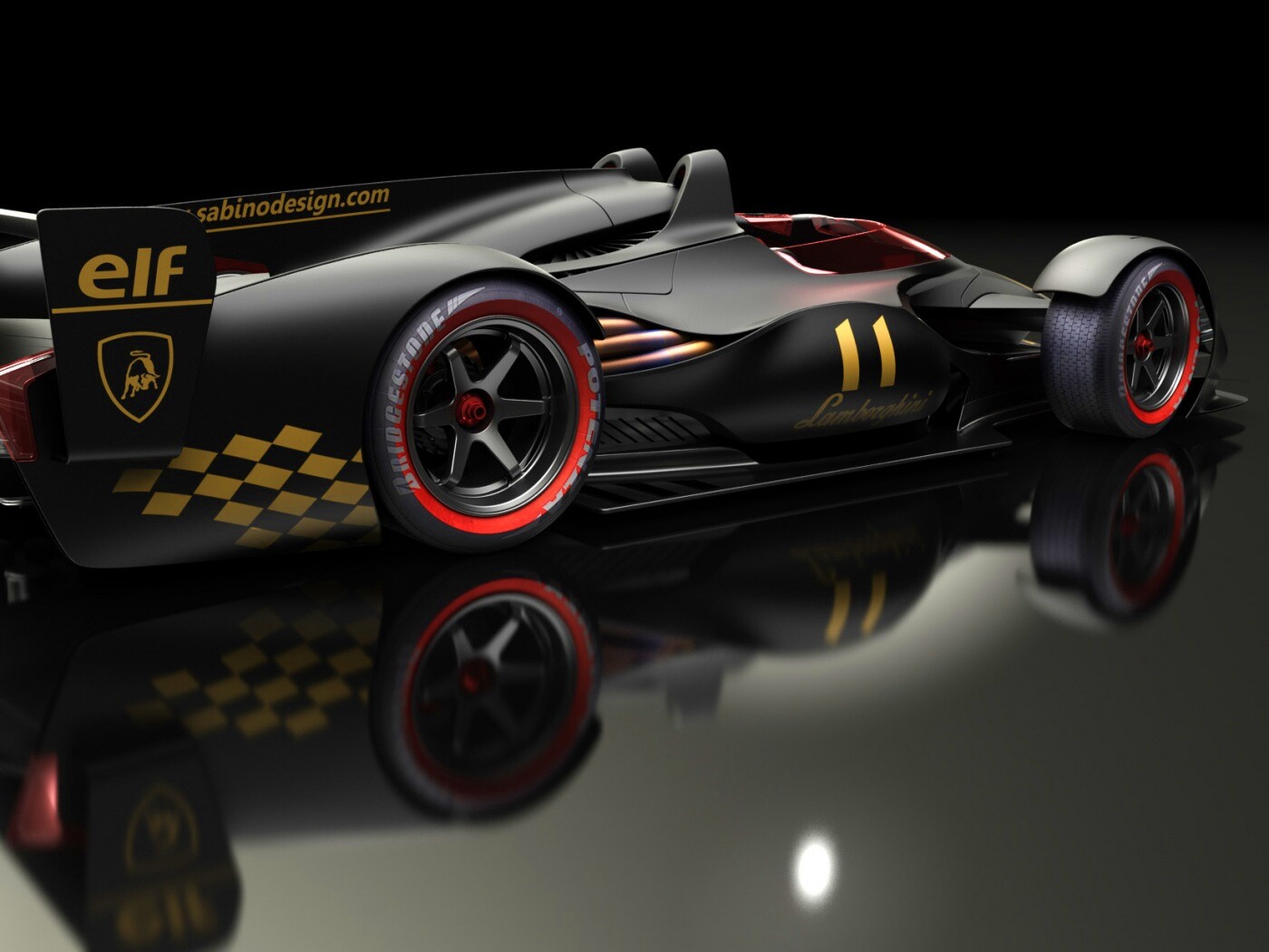 Болид Lamborghini обои