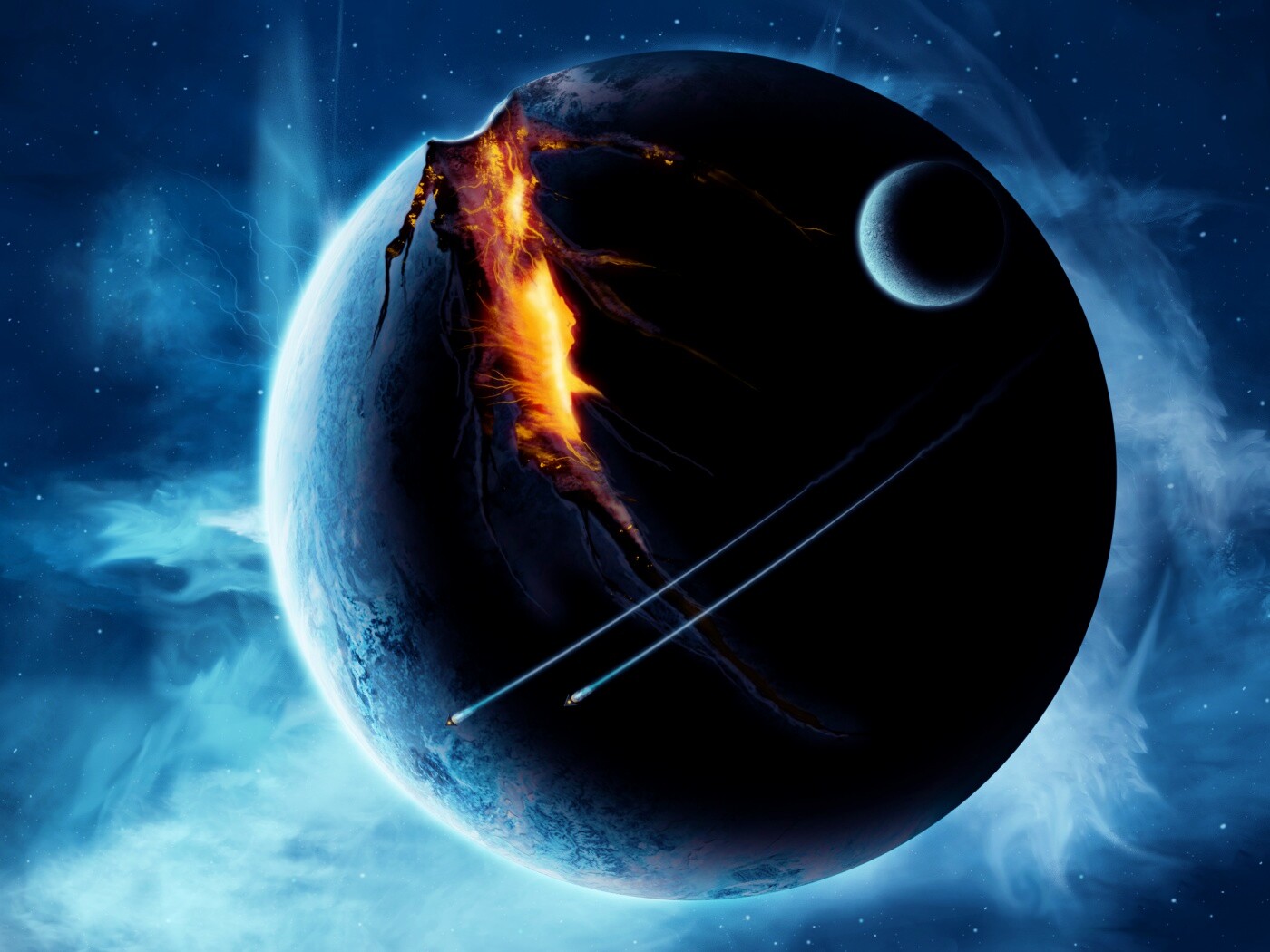 Эвакуация с гибнущей планеты обои