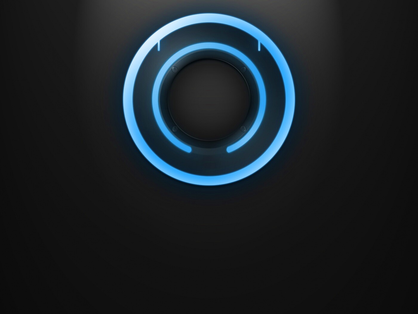 Диск из Tron на черном фоне обои