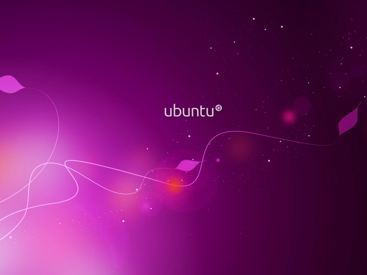 Сиреневые обои Ubuntu обои