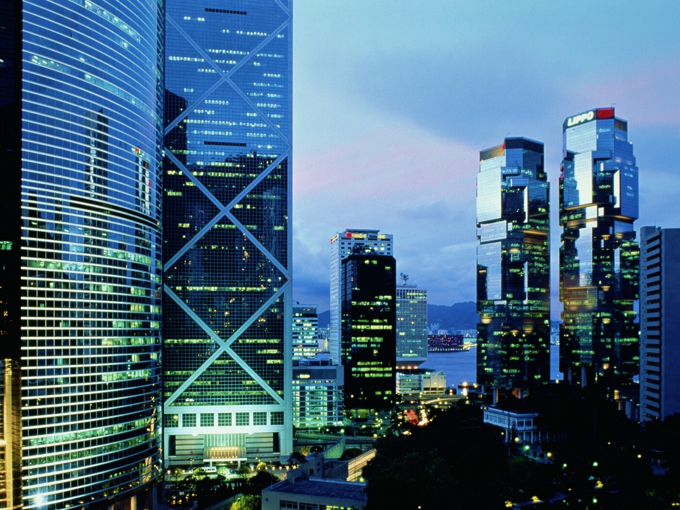 Группа небоскребов обои