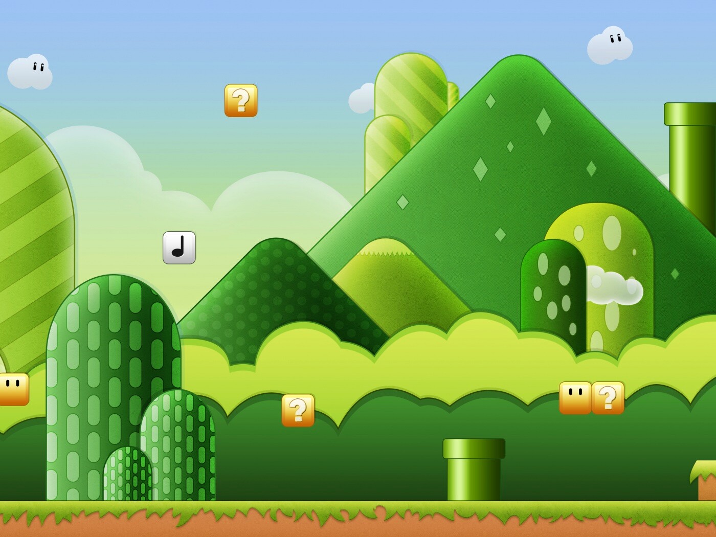 Мир Супермарио обои