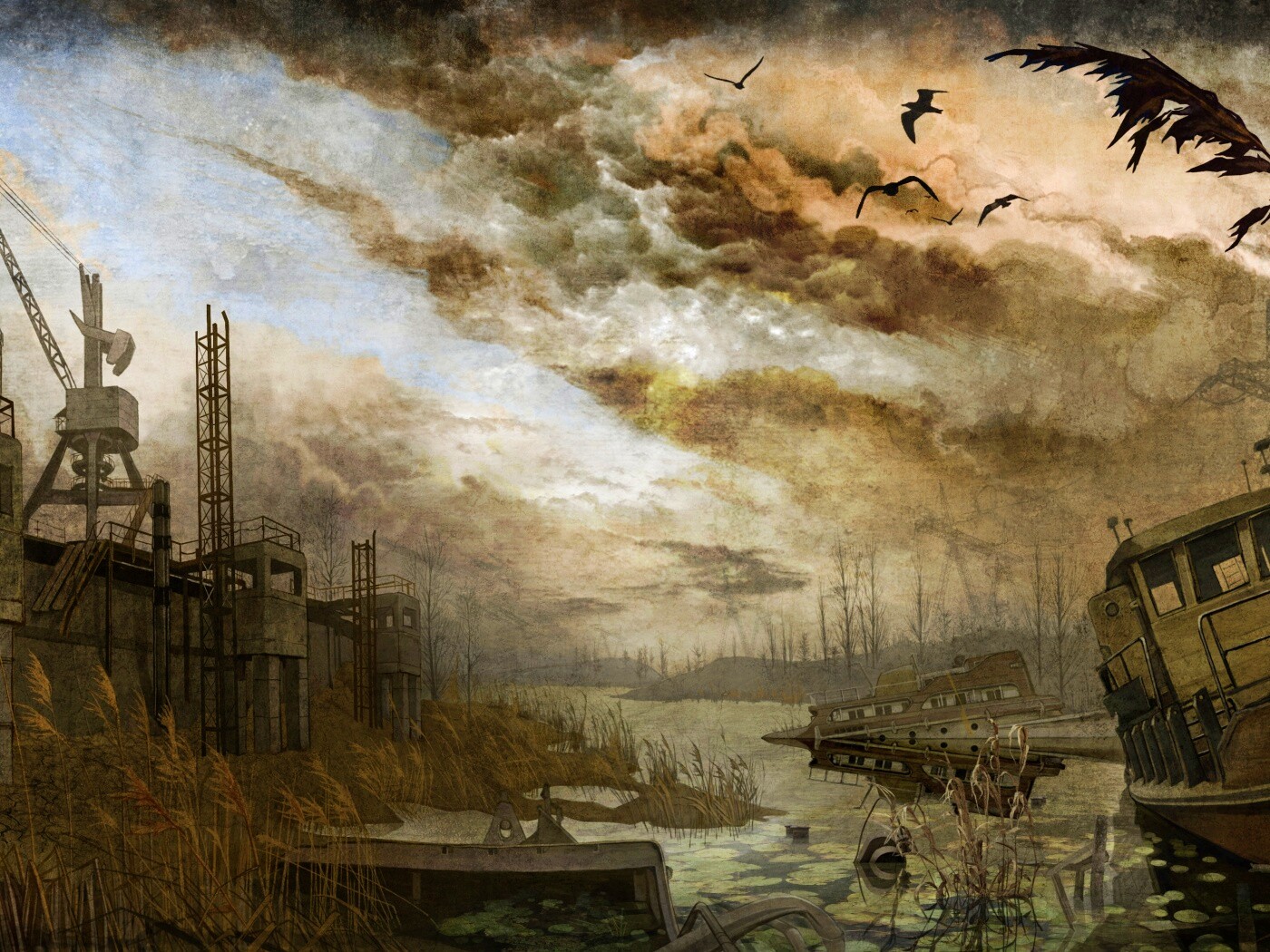 Панорама из Сталкера обои