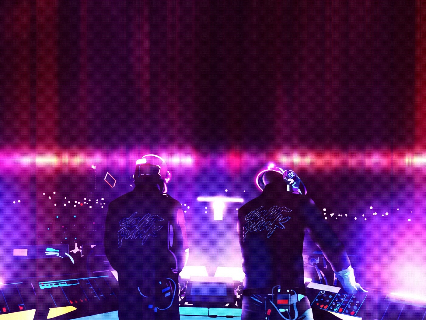 Концерт Daft Punk обои