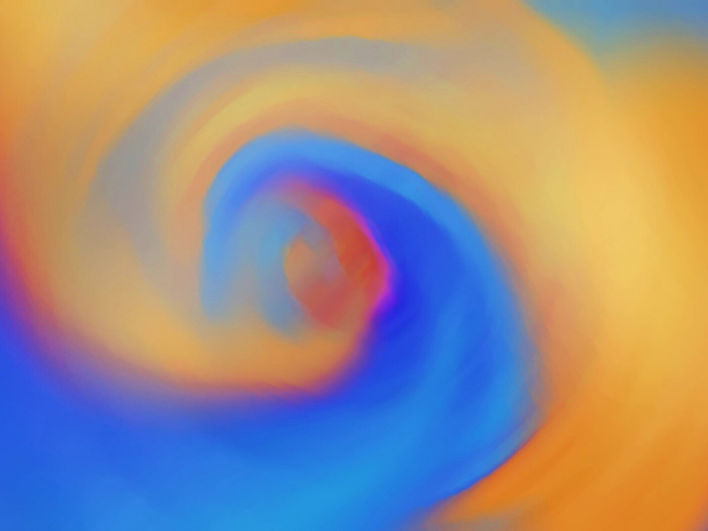 Жёлто-синие завихрения обои