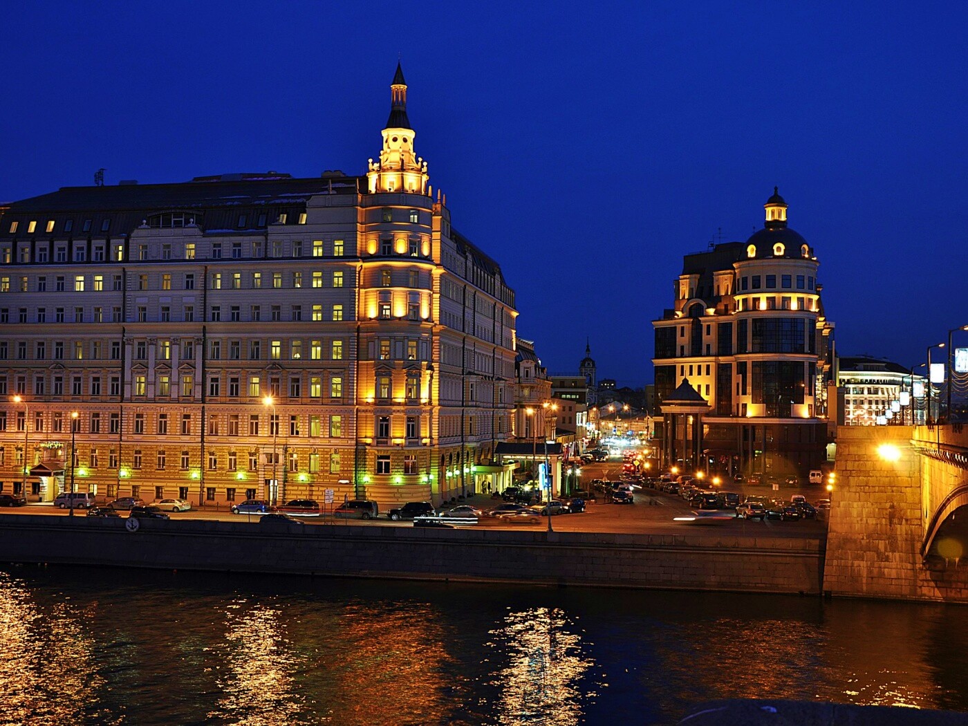 Ночной город обои