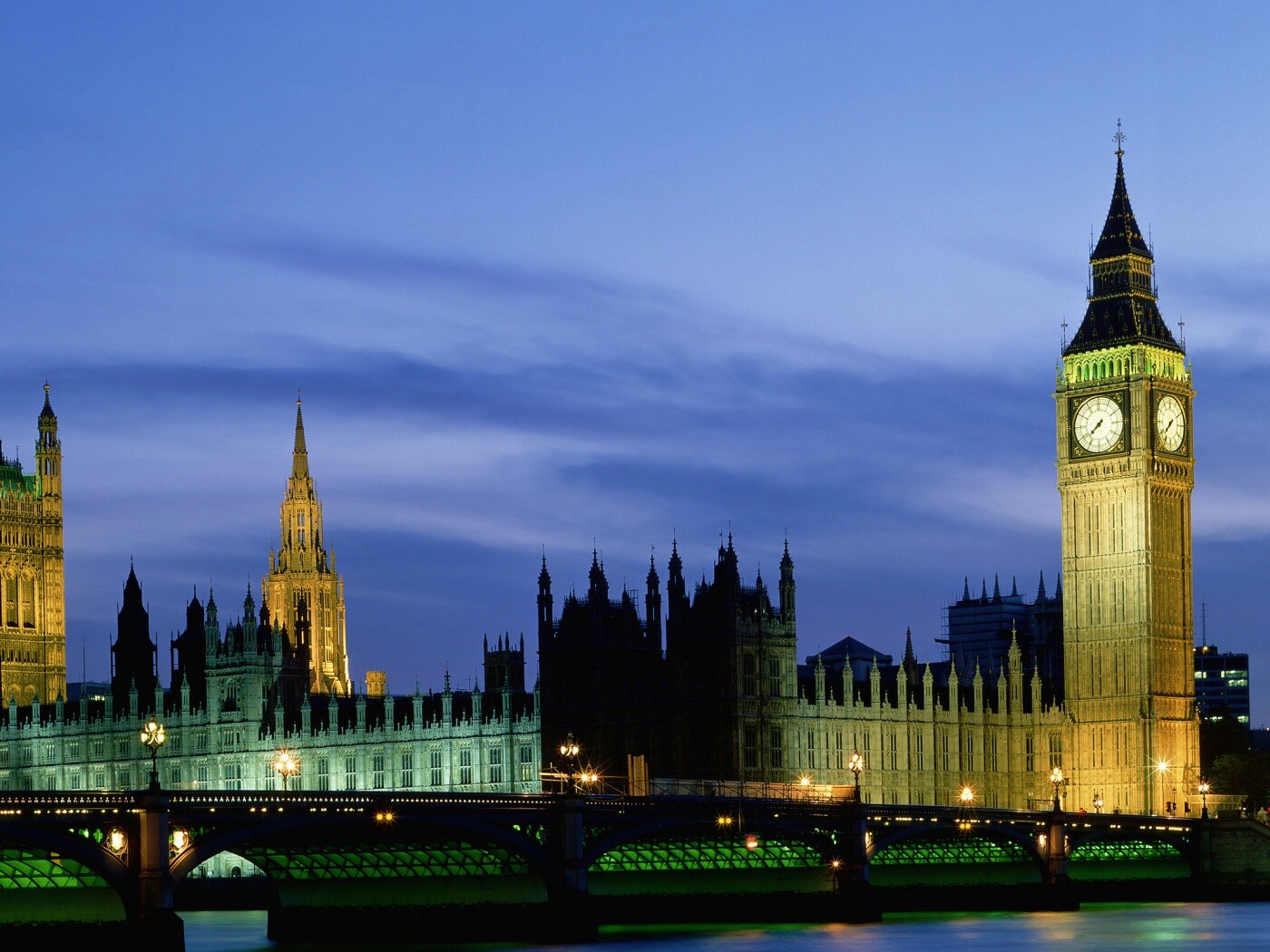 Биг Бен и здание парламента ночью обои