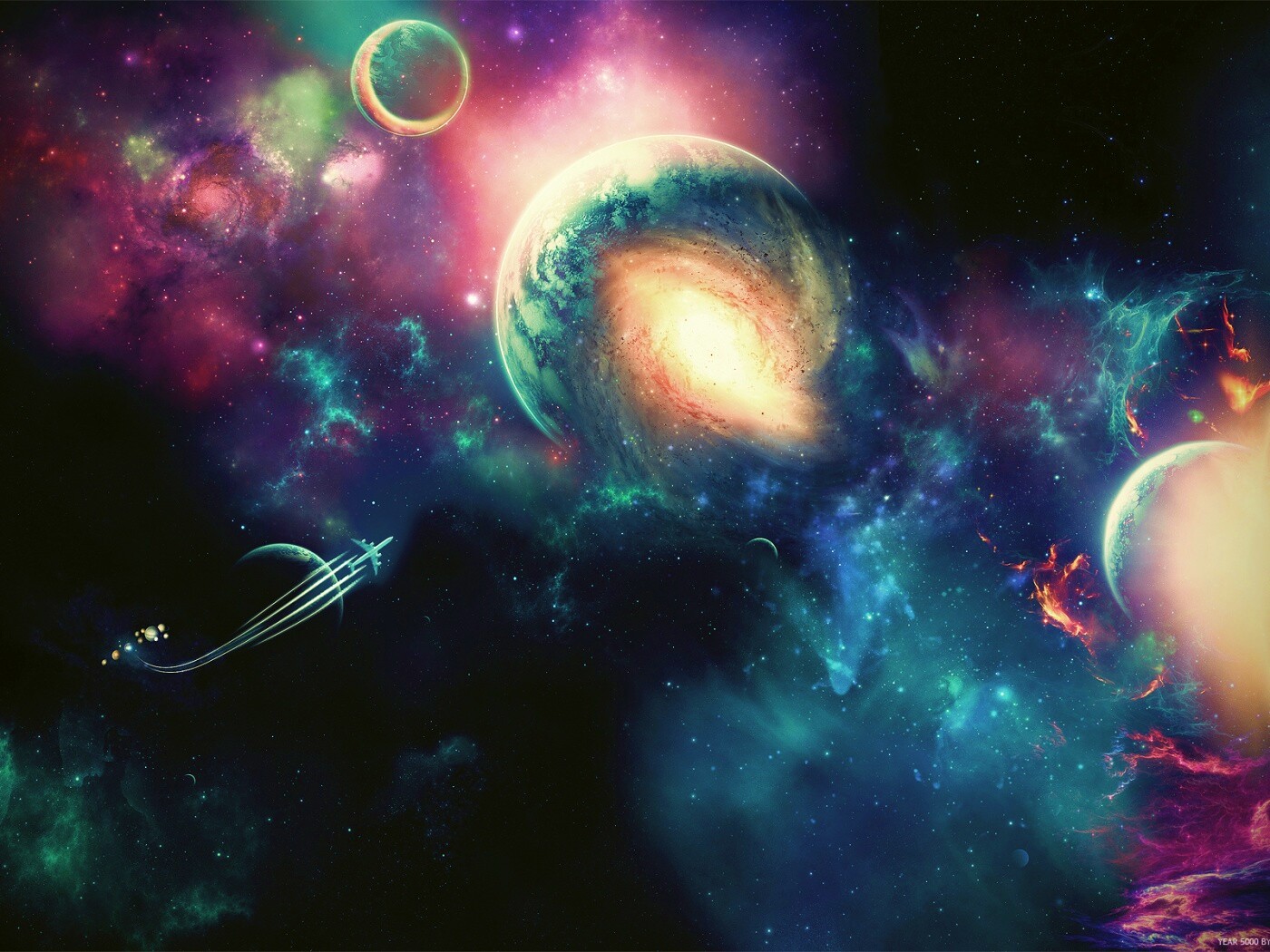 Звездный корабль обои