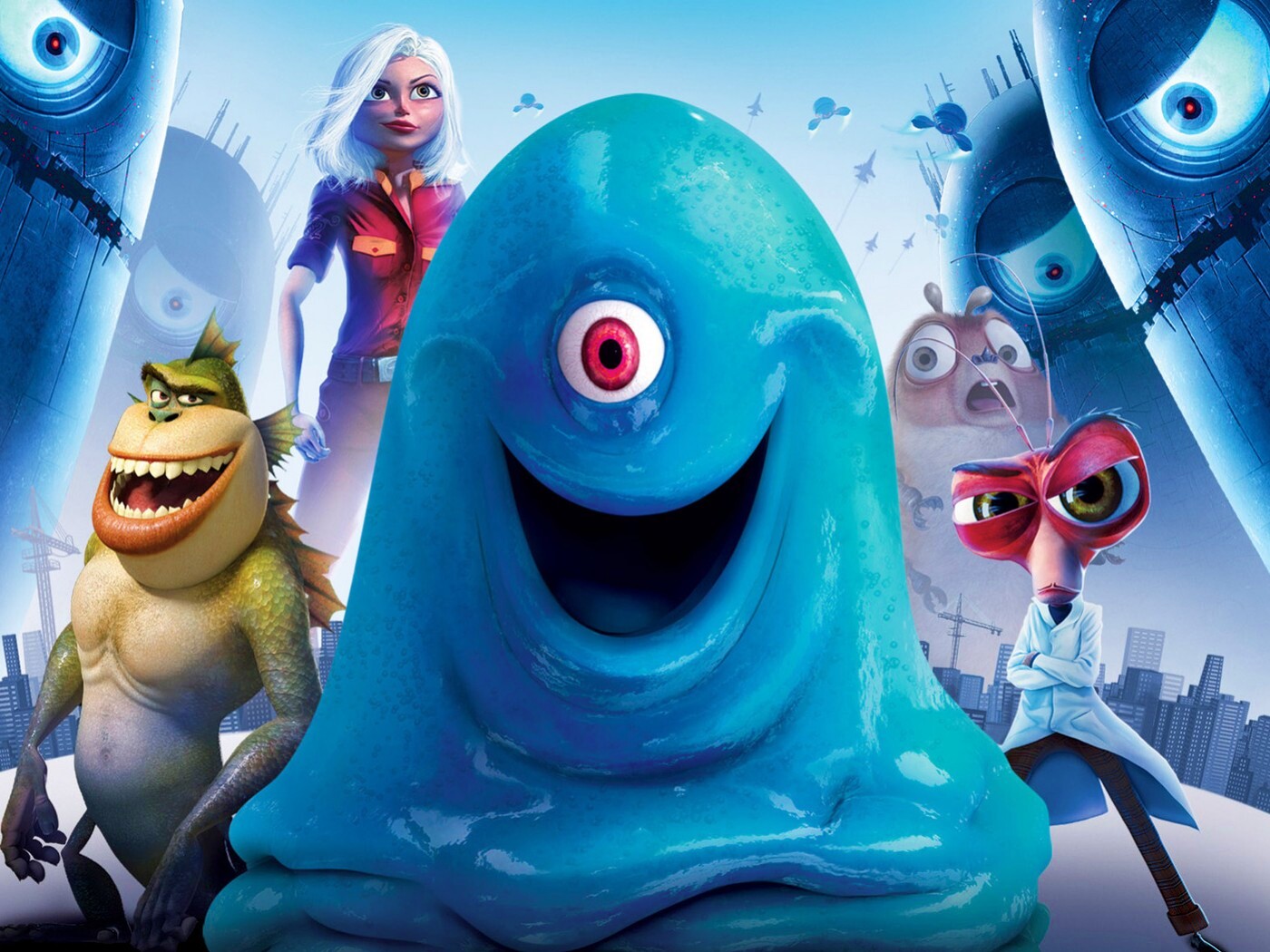 Монстры против пришельцев обои