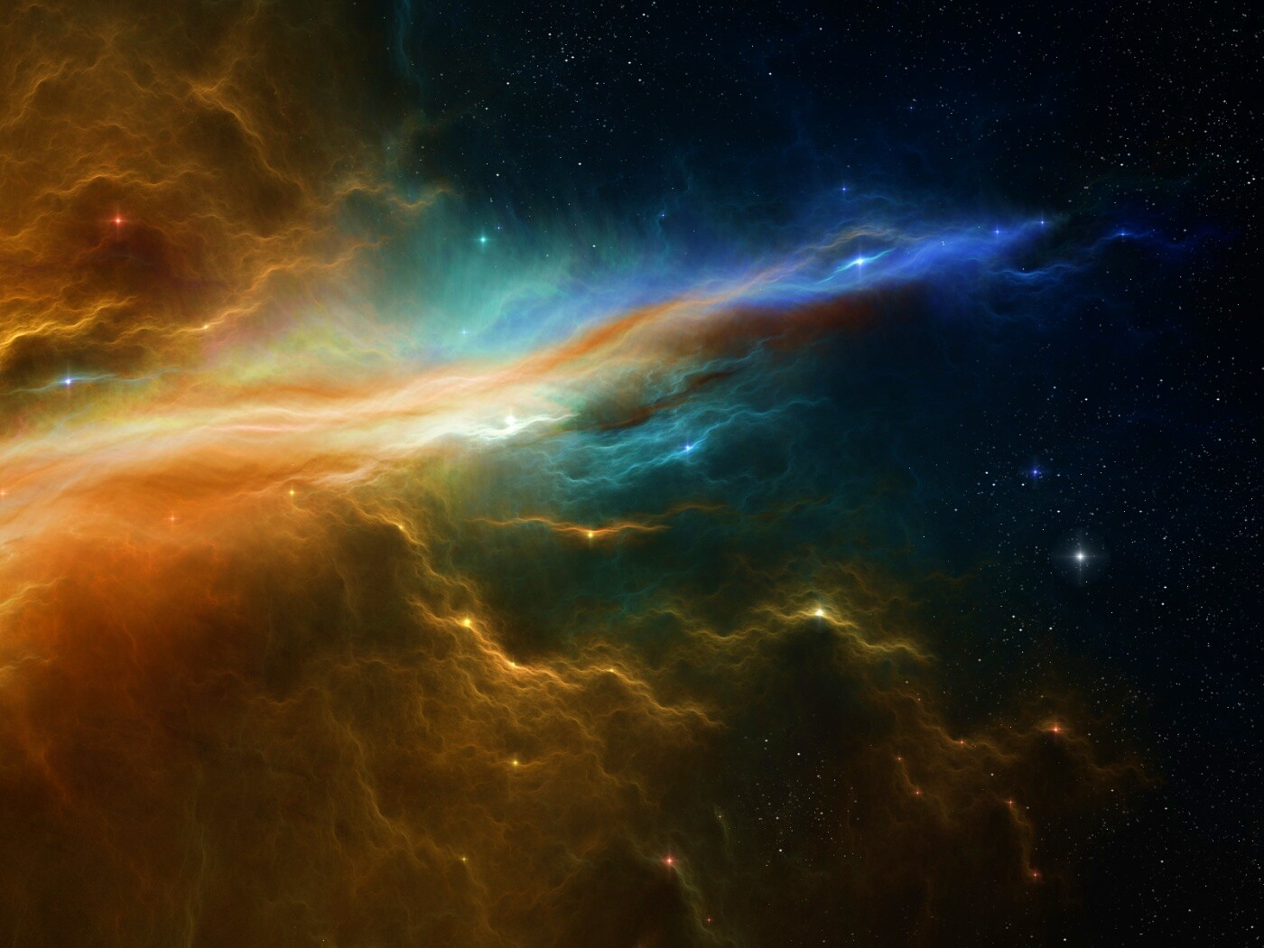 Туманность в глубинах космоса обои