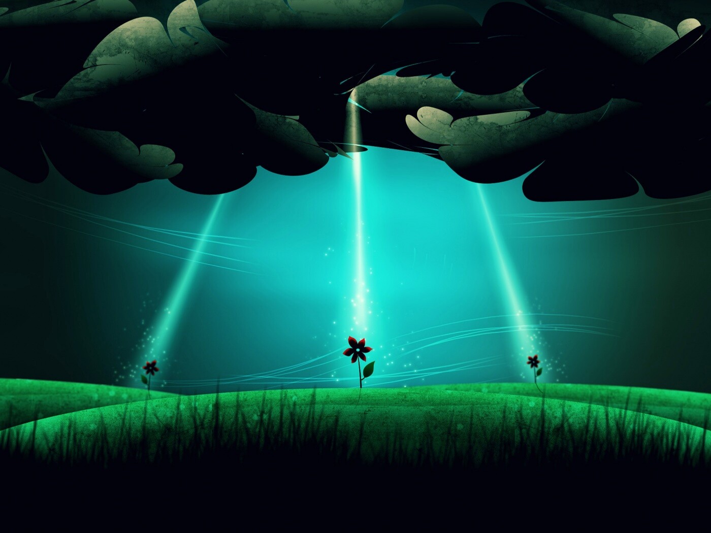 Свет для цветов обои