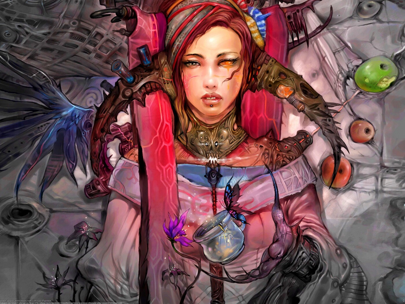 Странная девушка обои