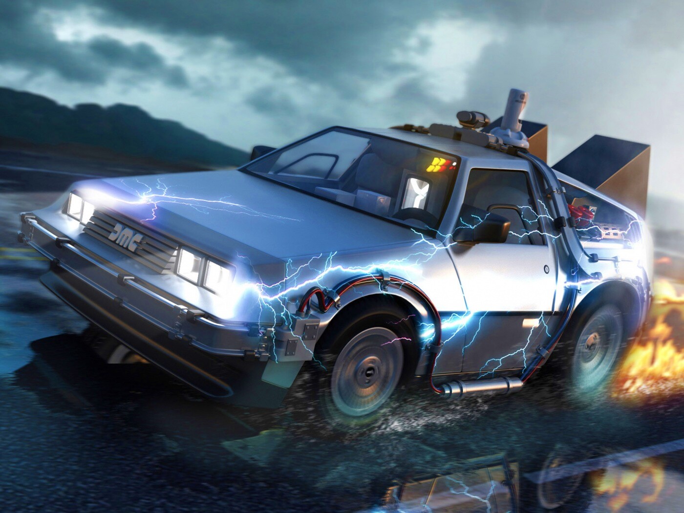 Машина времени обои