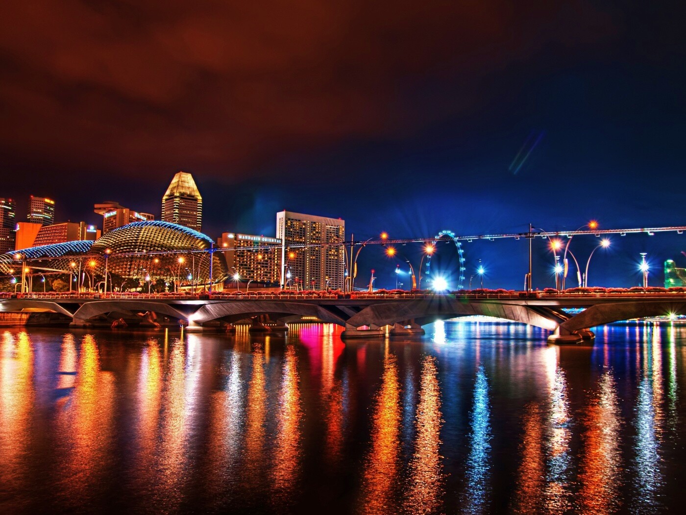 Ночной город обои