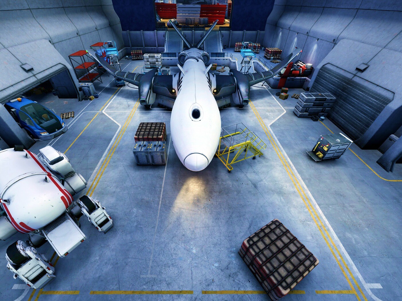 Ангар из игры Brink обои