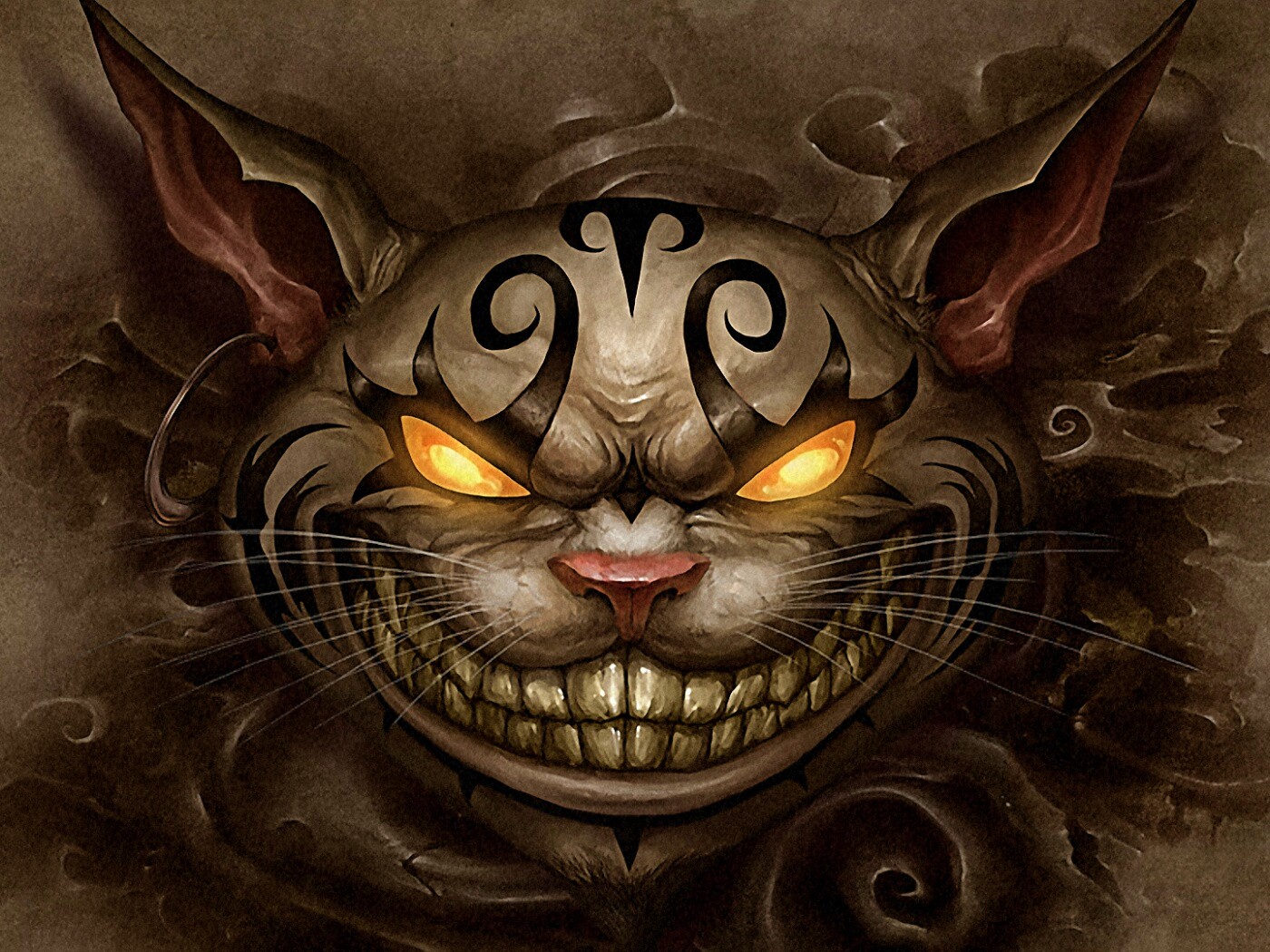 Чеширский кот American MacGee обои