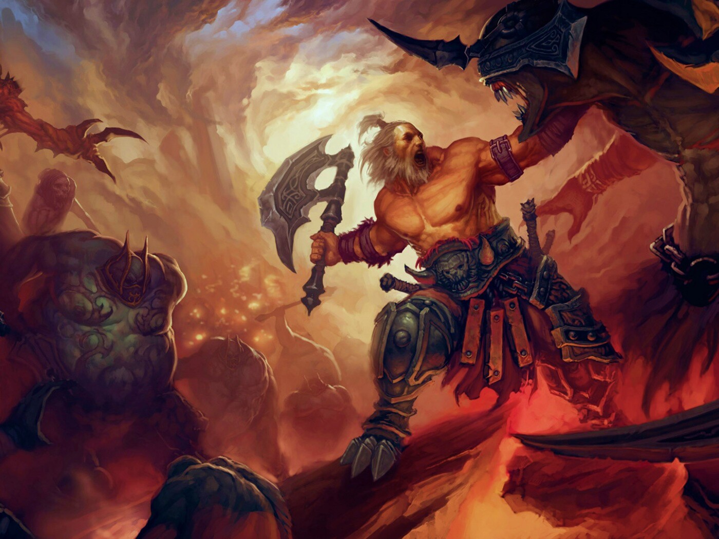 Варвар из Diablo 3 обои
