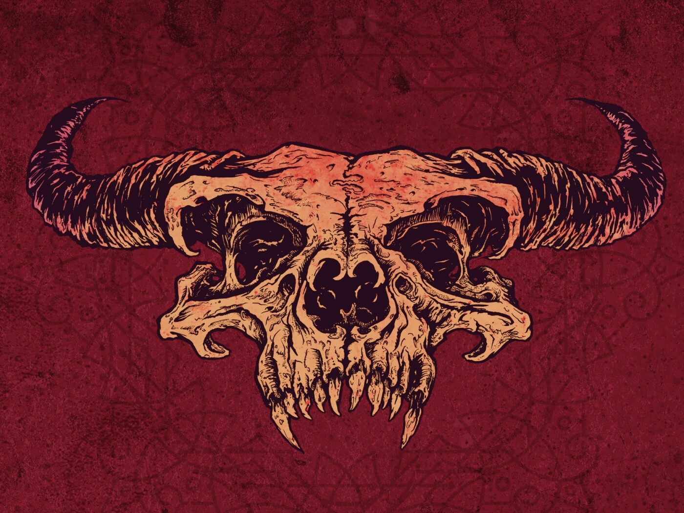 Череп дьявола обои