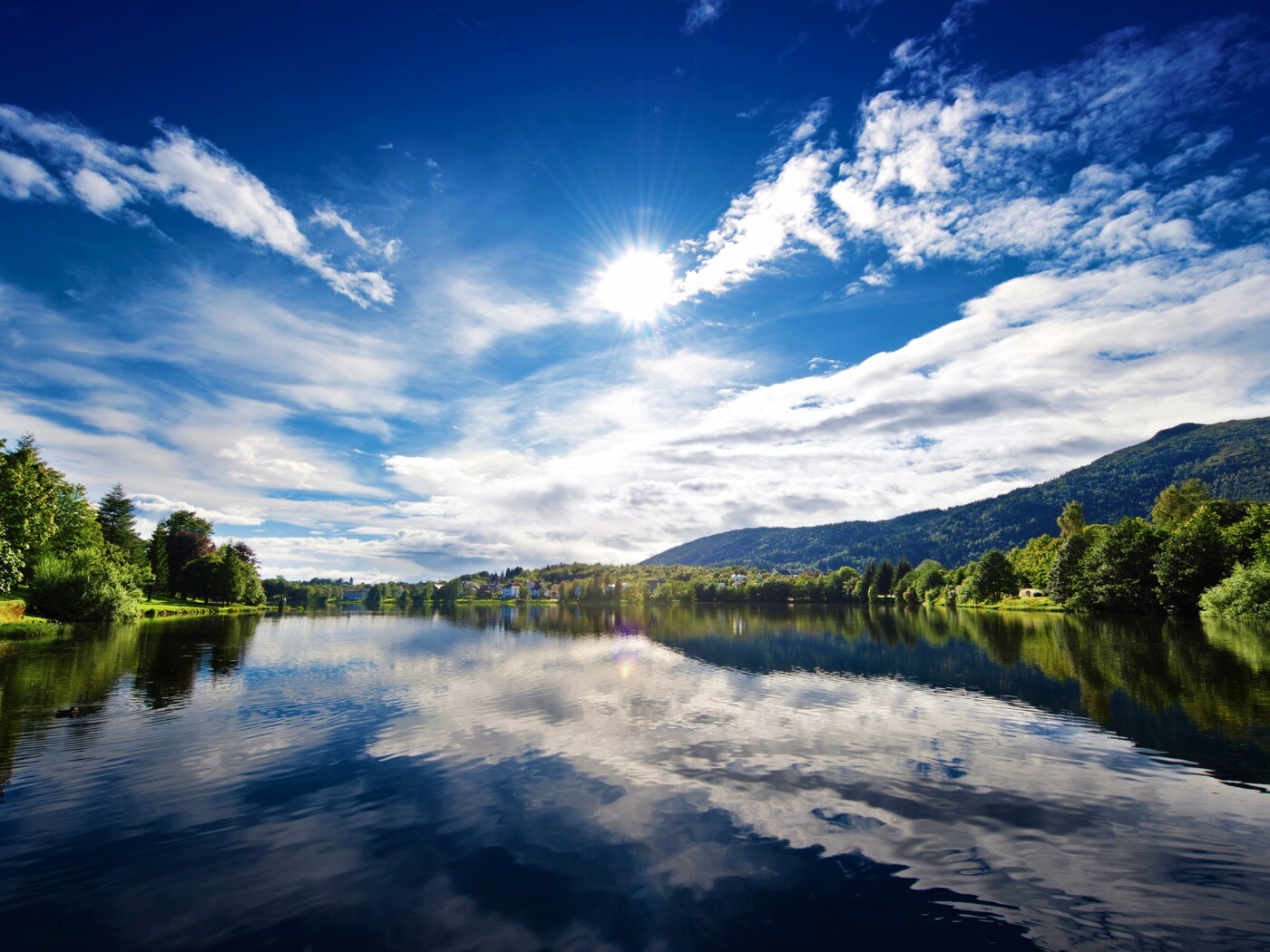 Норвежская река обои