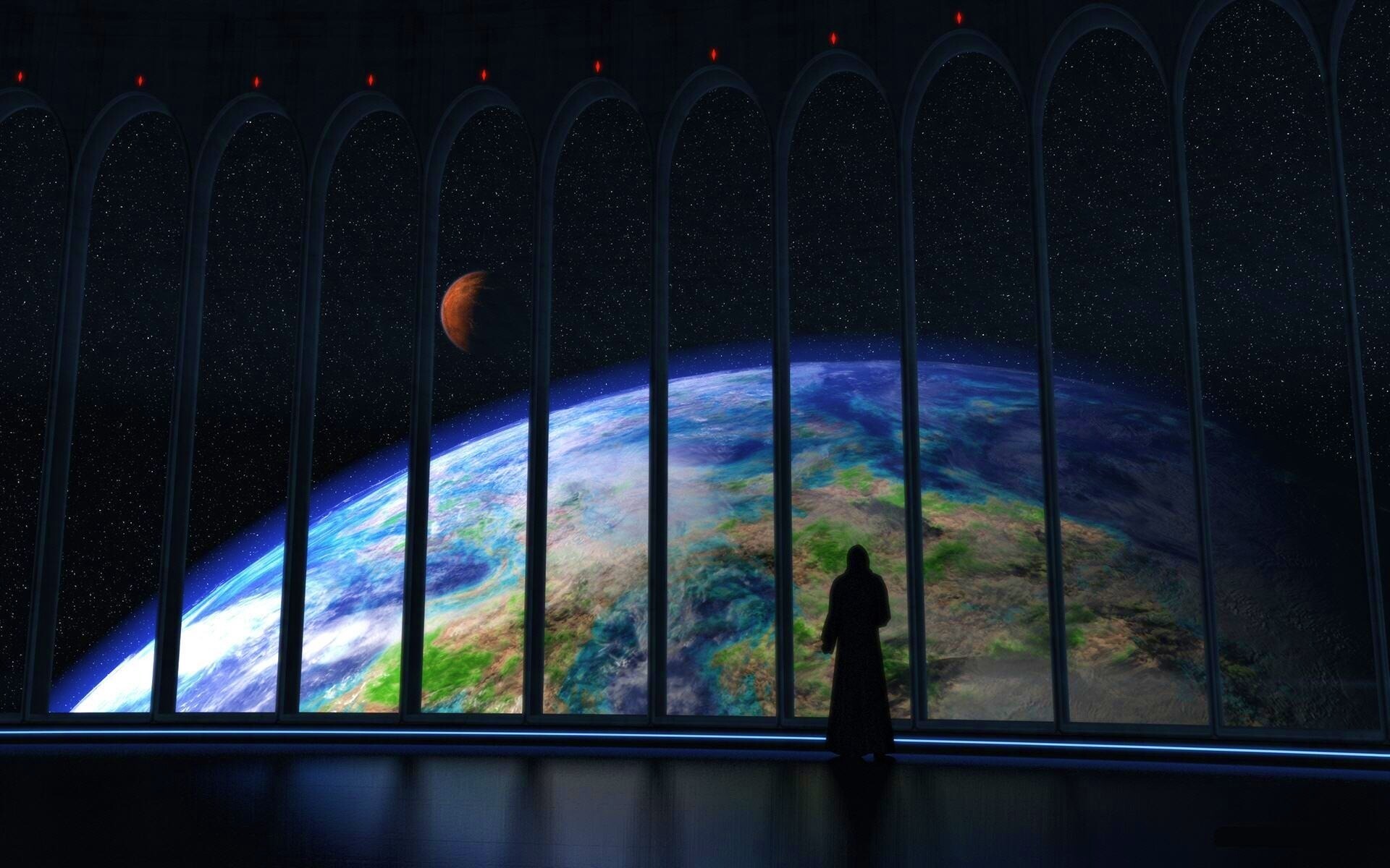 Вид на планету обои