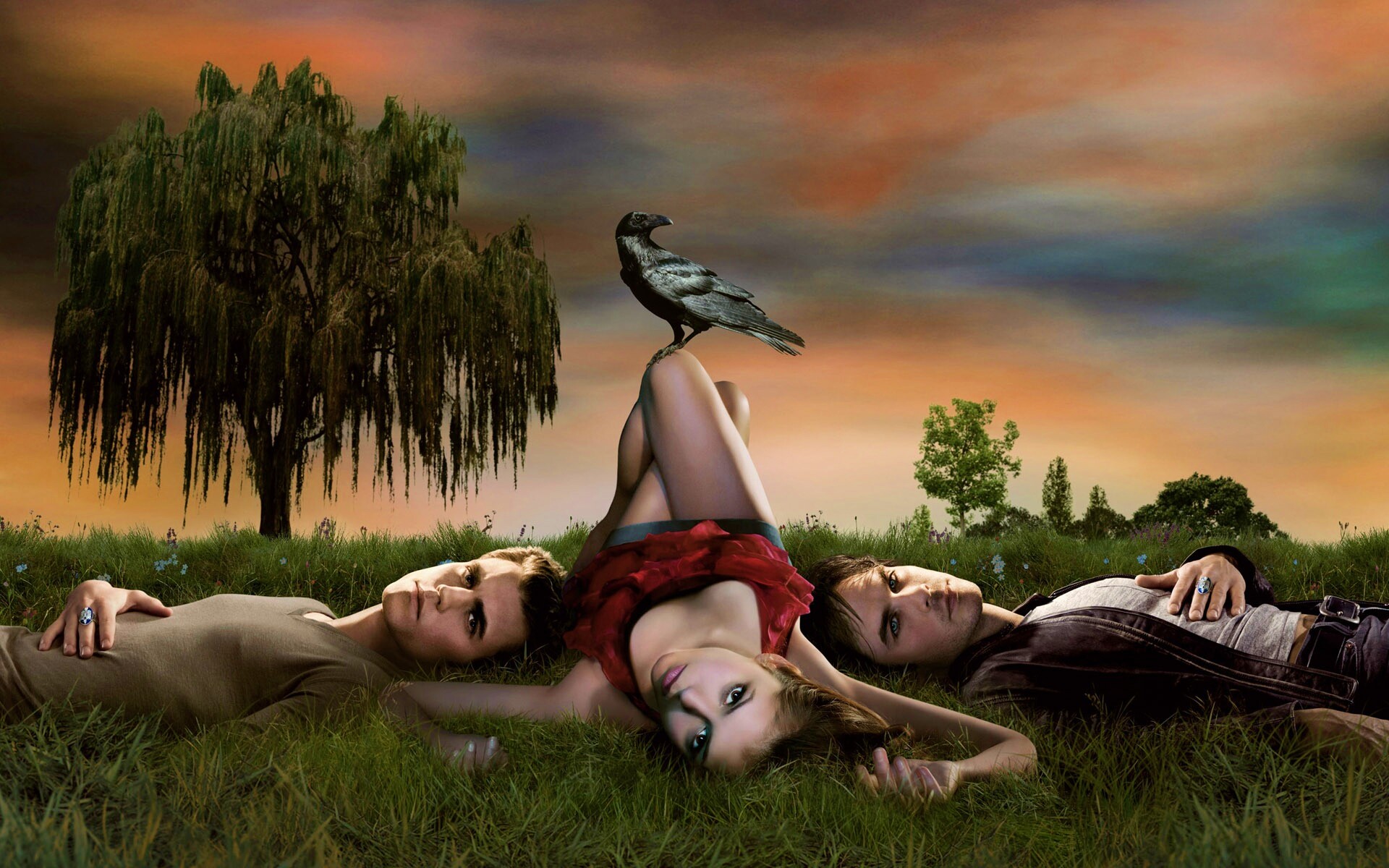 Герои сериала Дневники Вампира обои