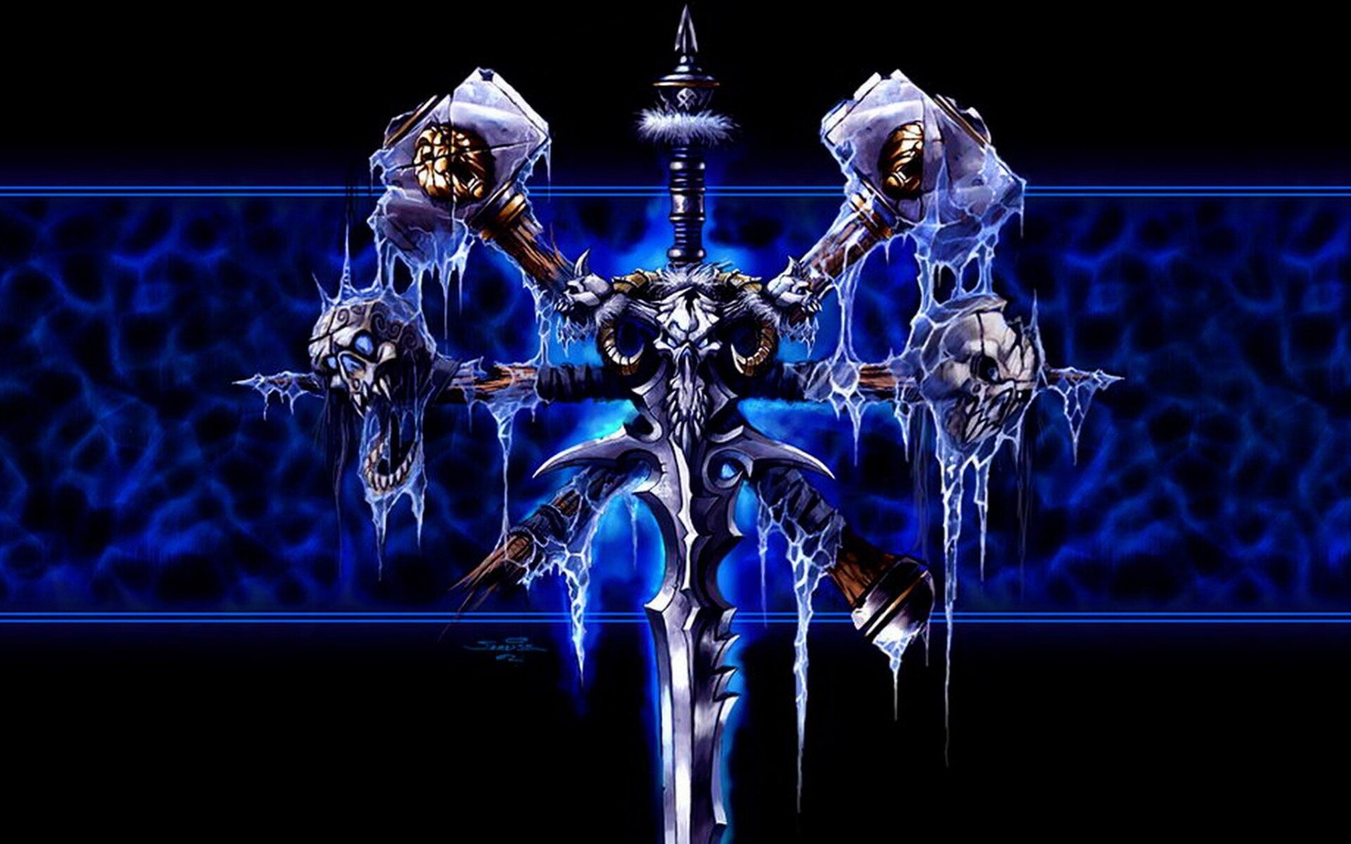 Логотип WarCraft Frothen Throne обои