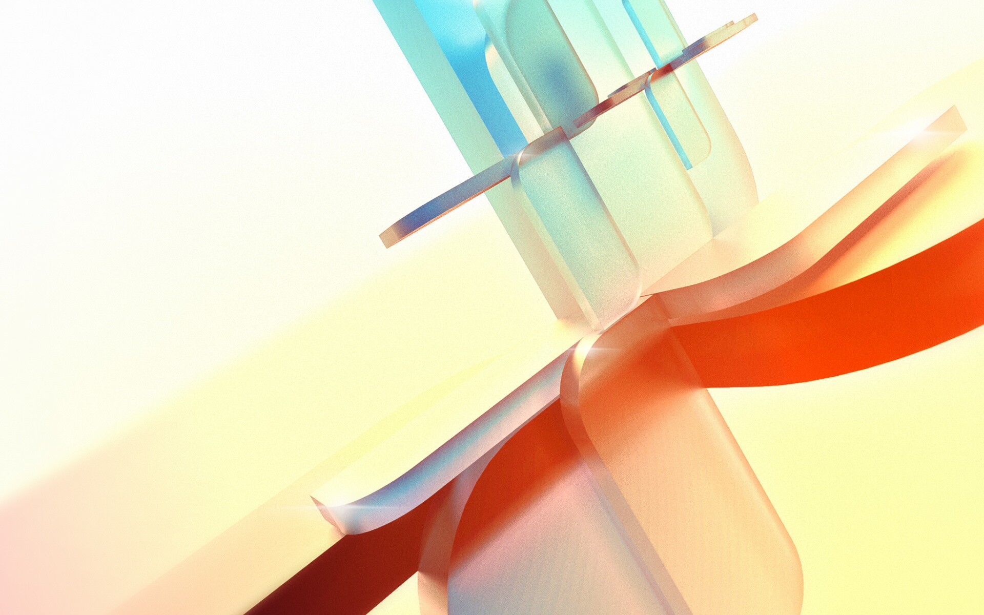 Абстракция из полупрозрачных фигур обои