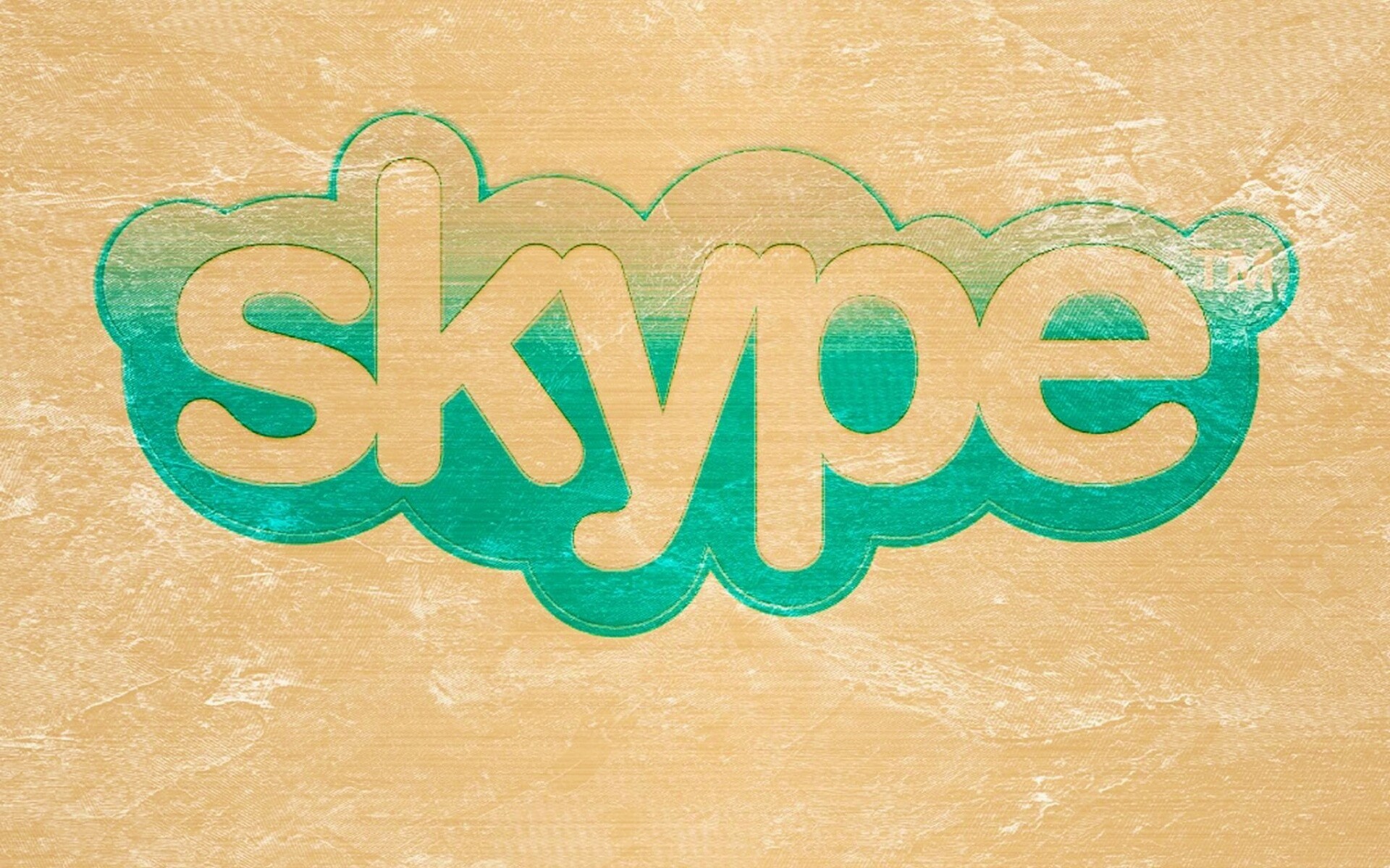 Логотип Скайп на доске обои