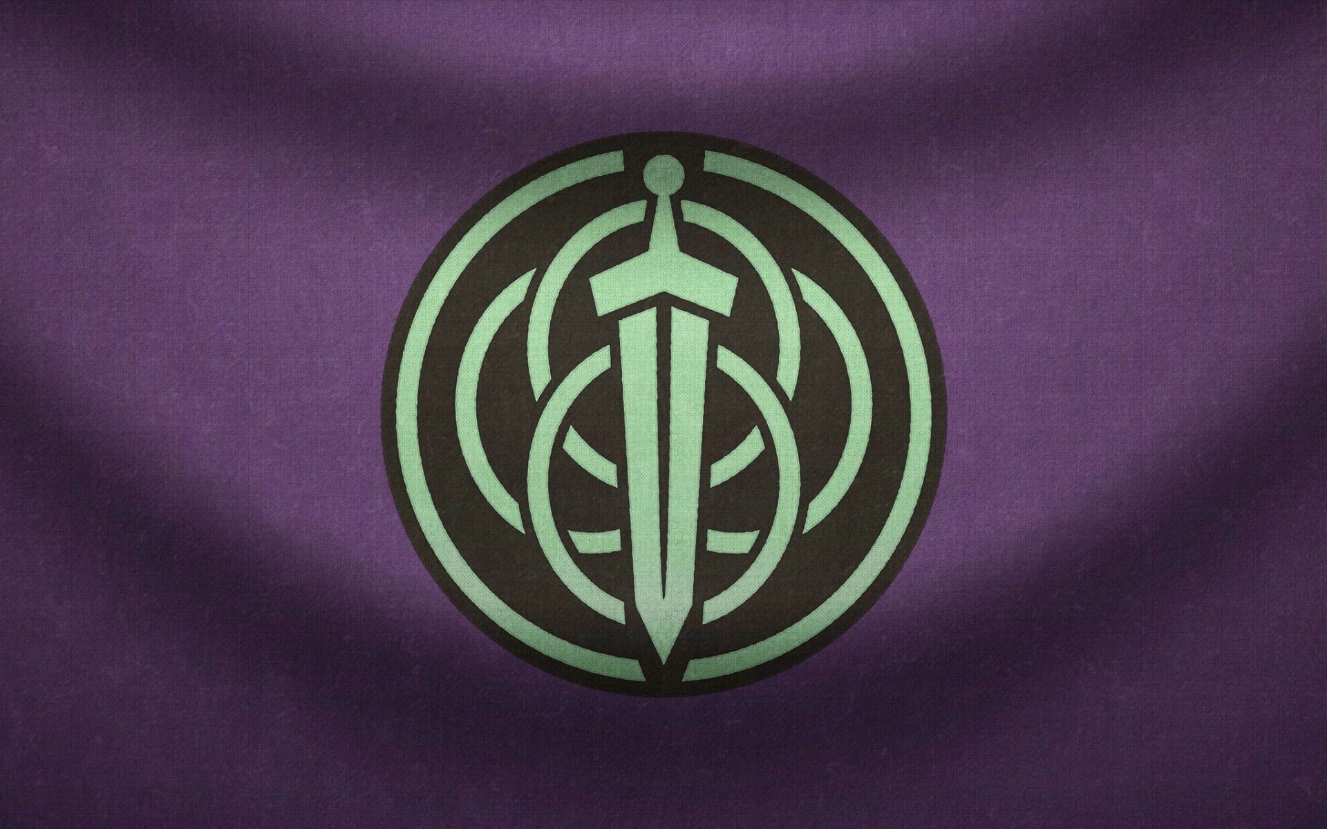 Меч на фоне колец обои