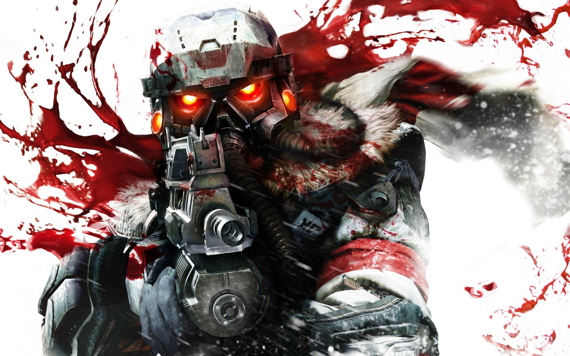 Боец в зимней форме обои