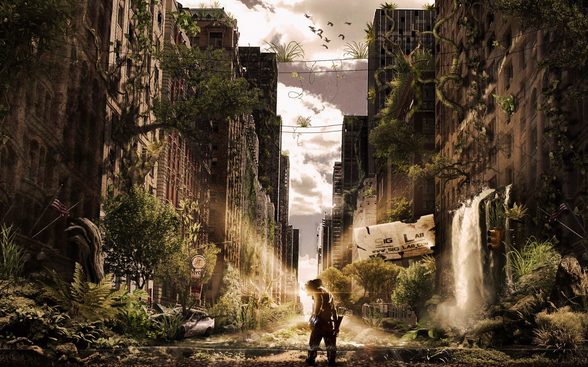 Постапокалиптический мир обои