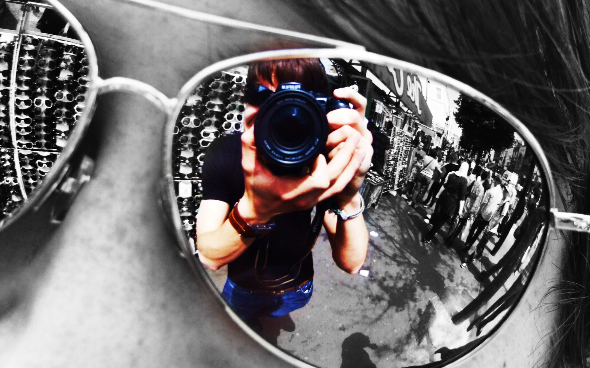 В очках обои