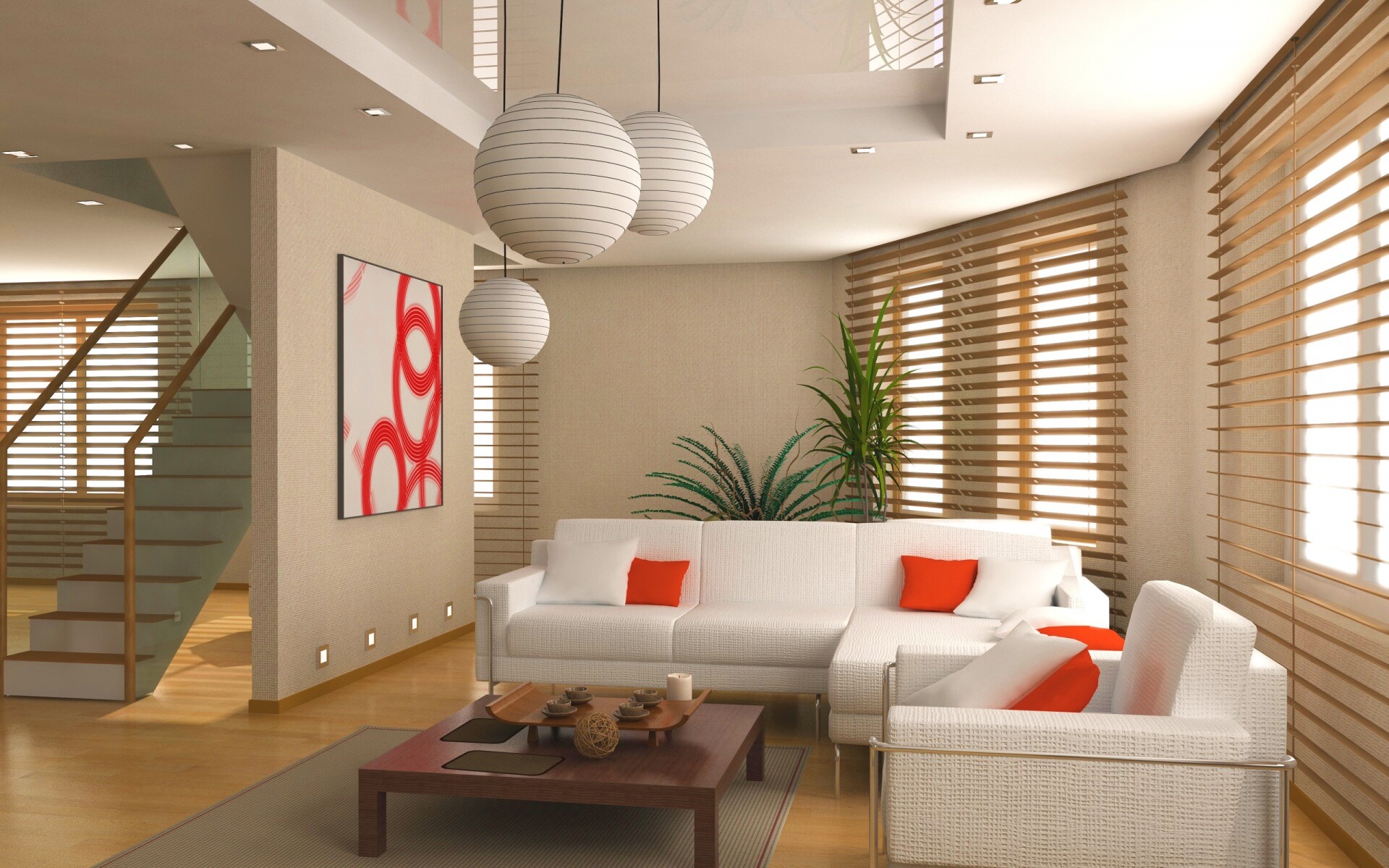 Китайская гостинная обои