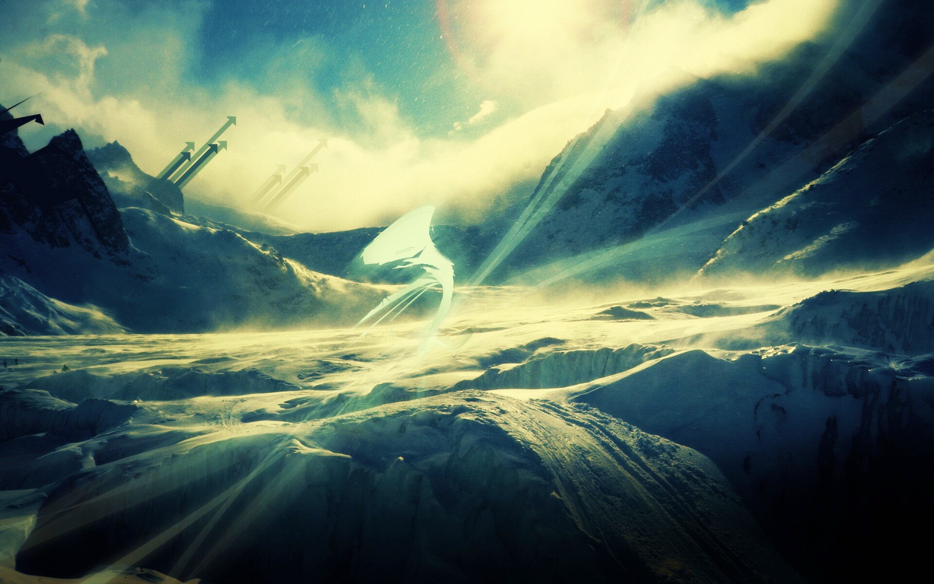 Туманные горы обои