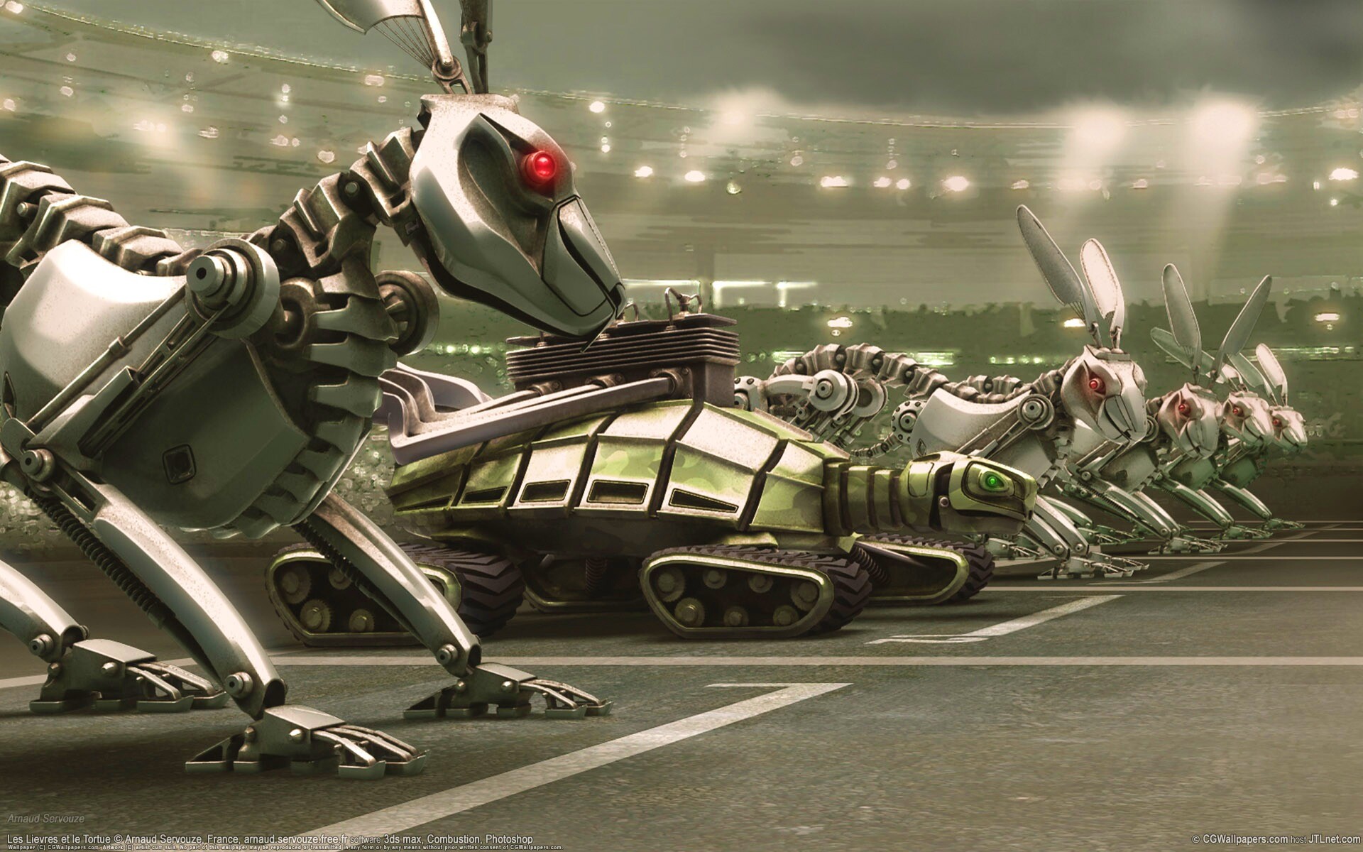 Роботы на старте обои