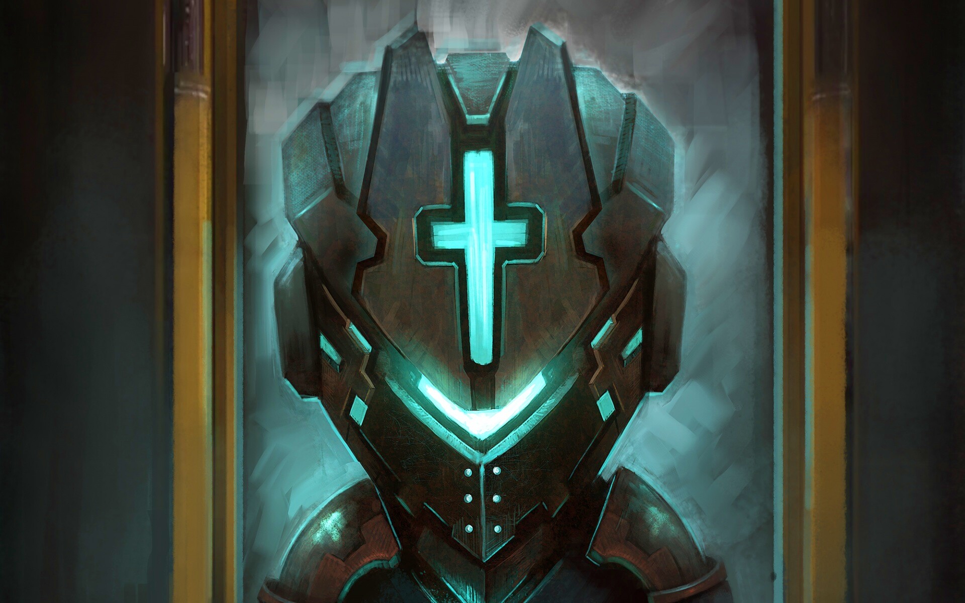 Рыцарь в стиле Dead Space обои