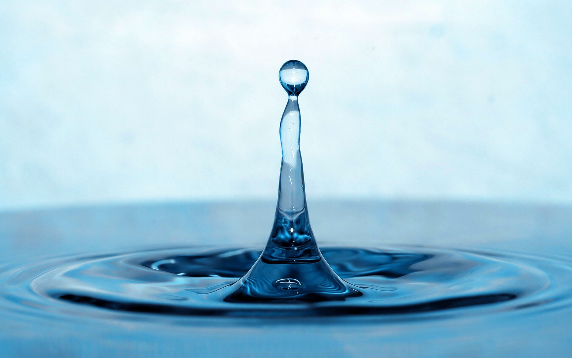 Падение капли обои