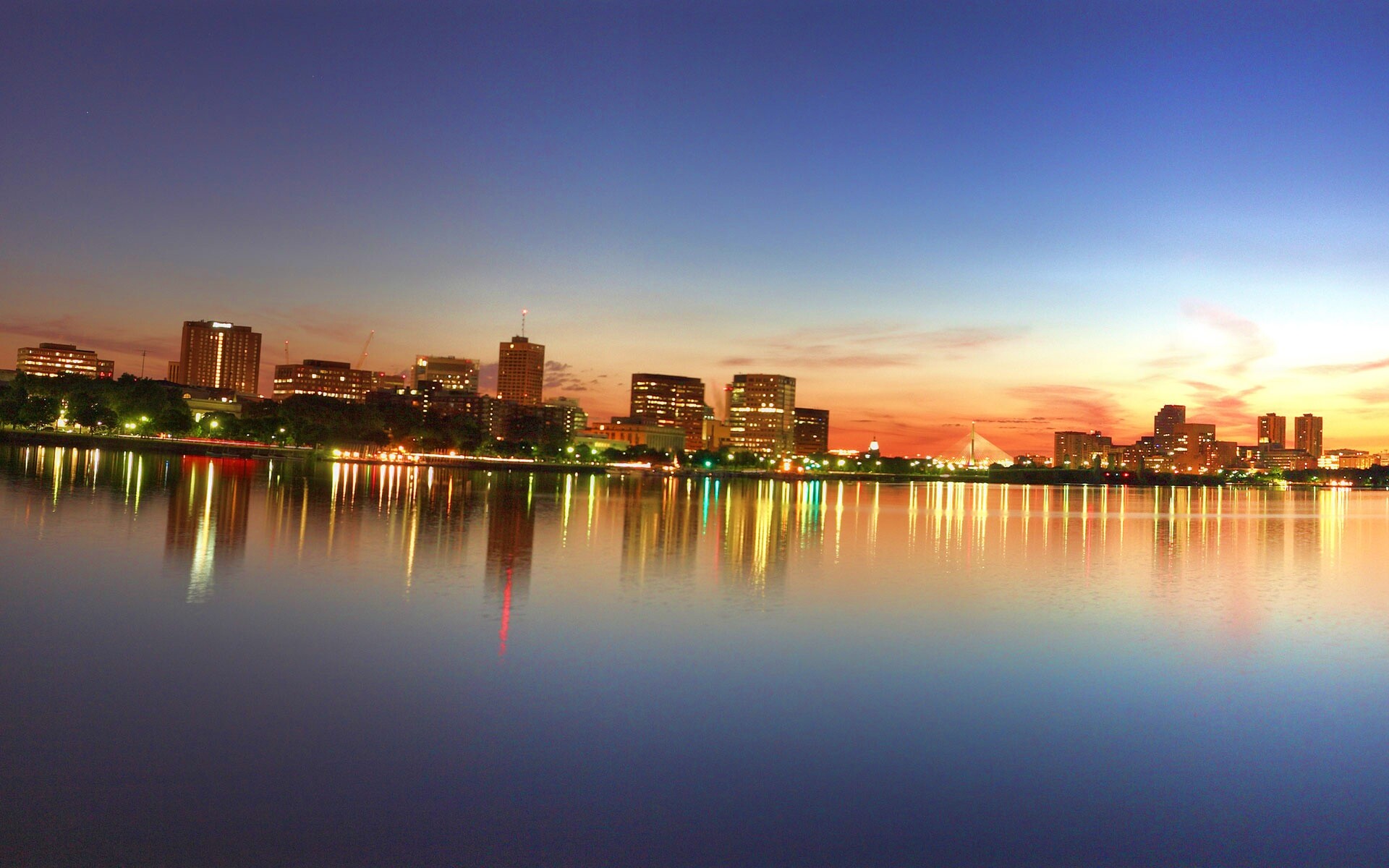 Панорама Бостона обои